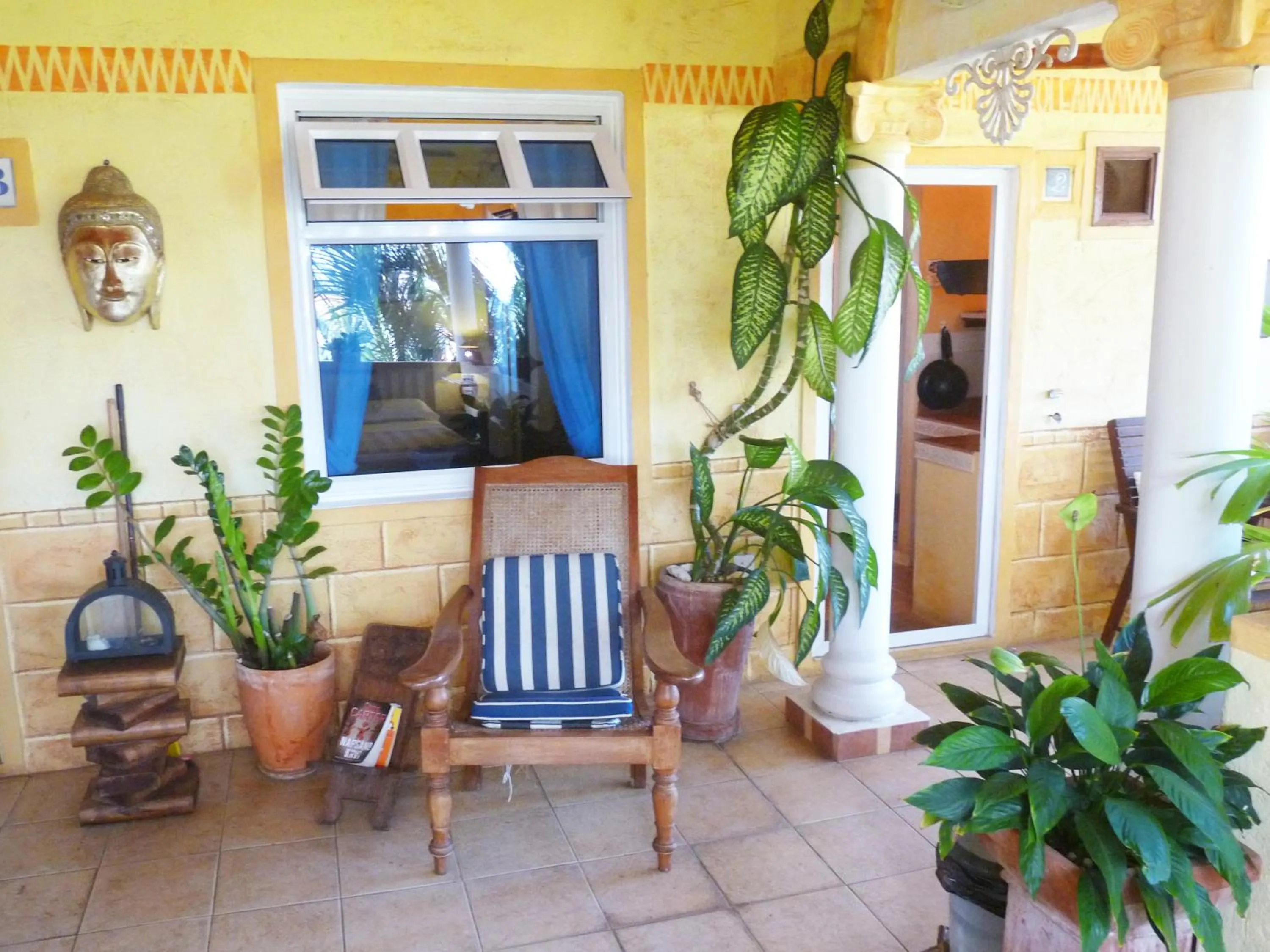 Seating area in La Reine Creole
