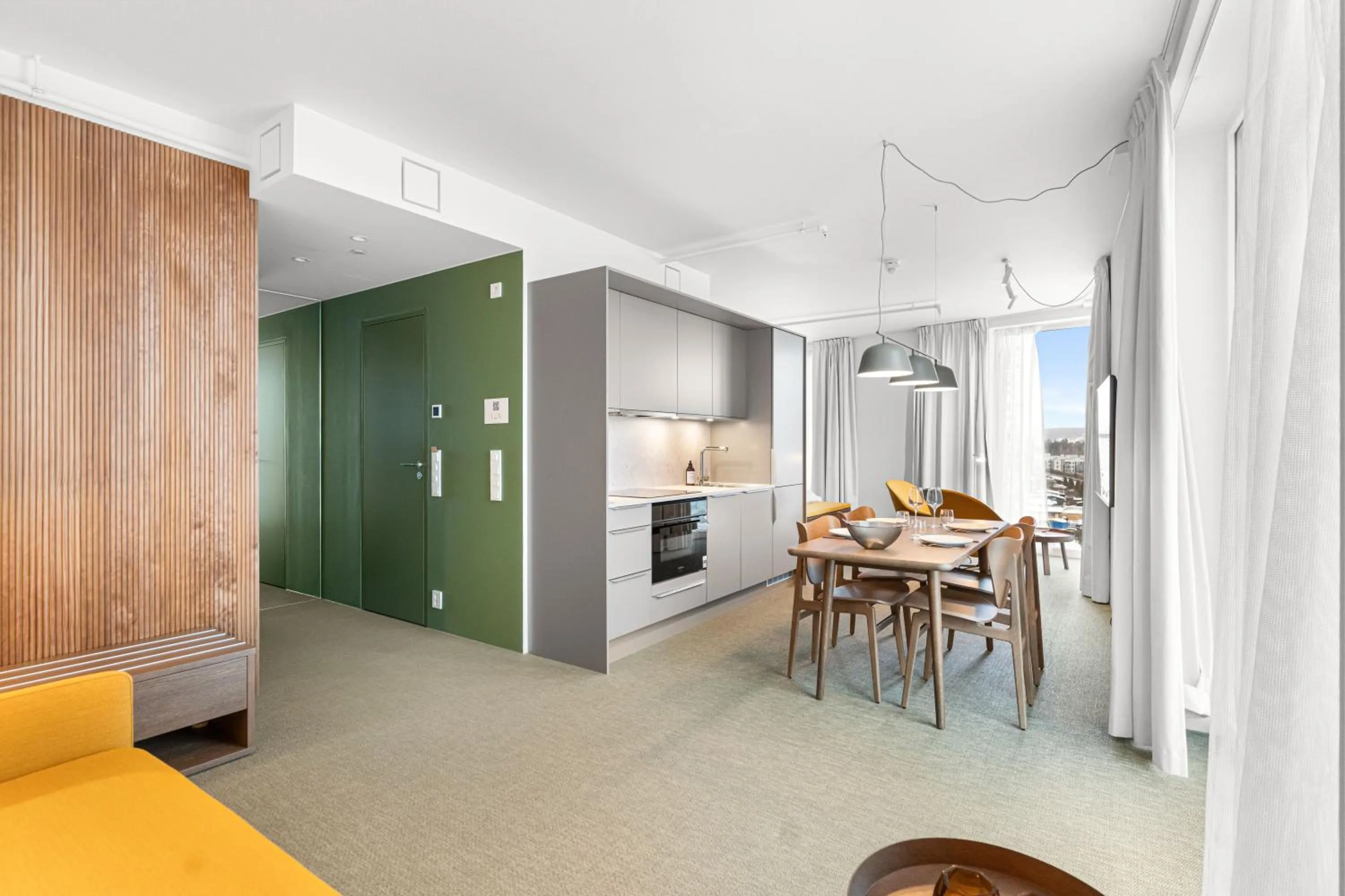 Dining area in LUX Hotel Apartments Lillestrøm