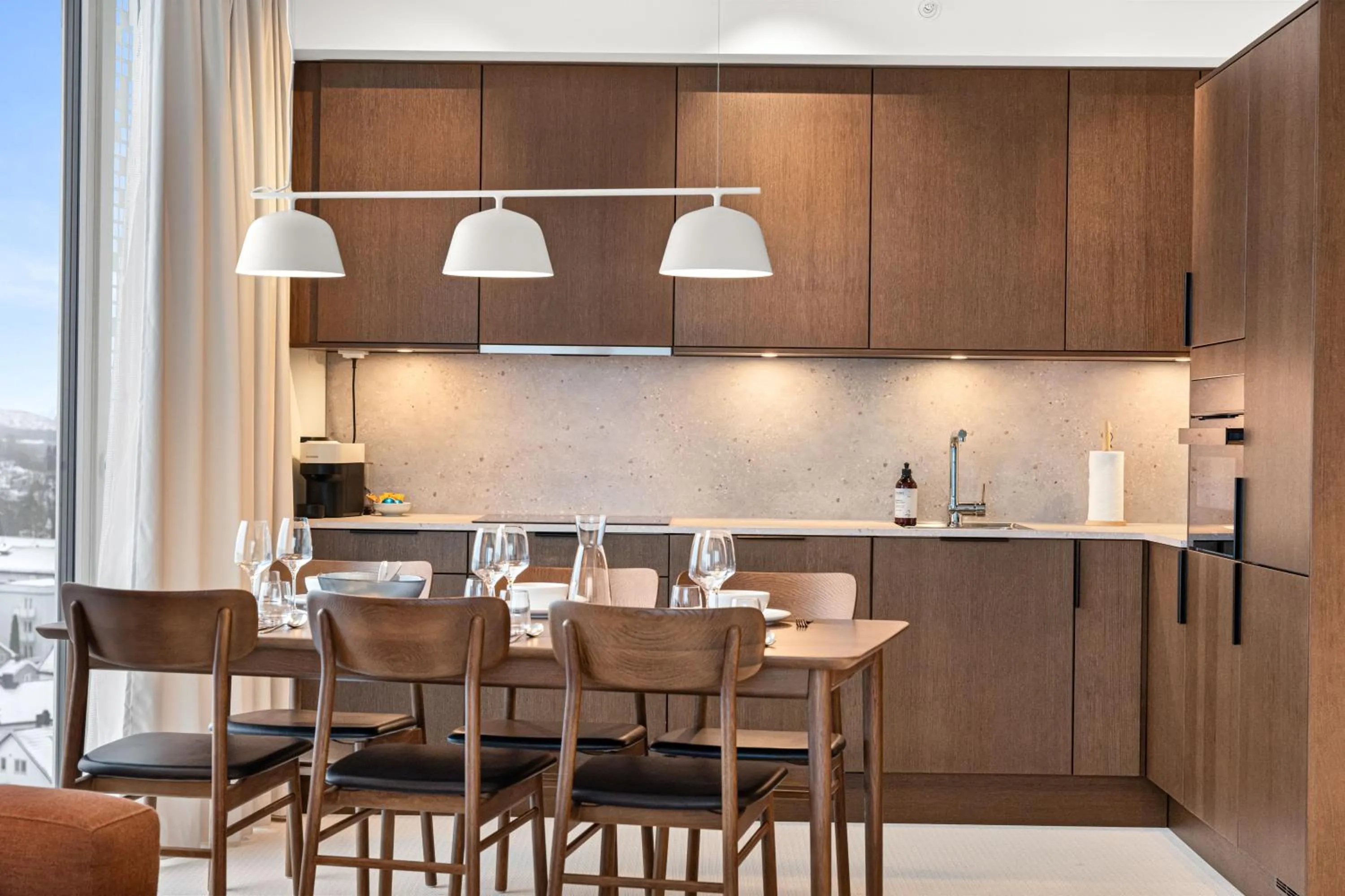 kitchen in LUX Hotel Apartments Lillestrøm