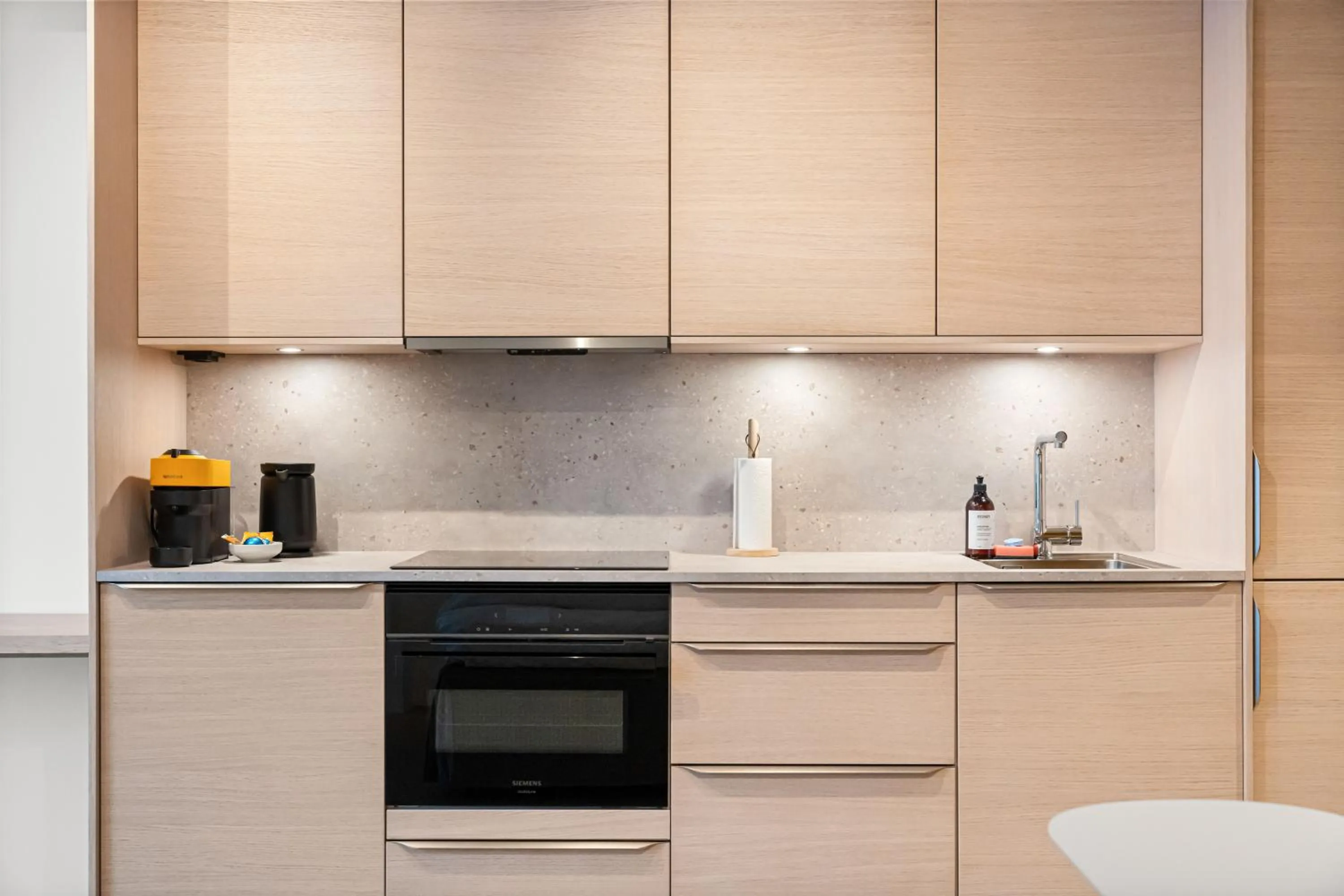 kitchen in LUX Hotel Apartments Lillestrøm