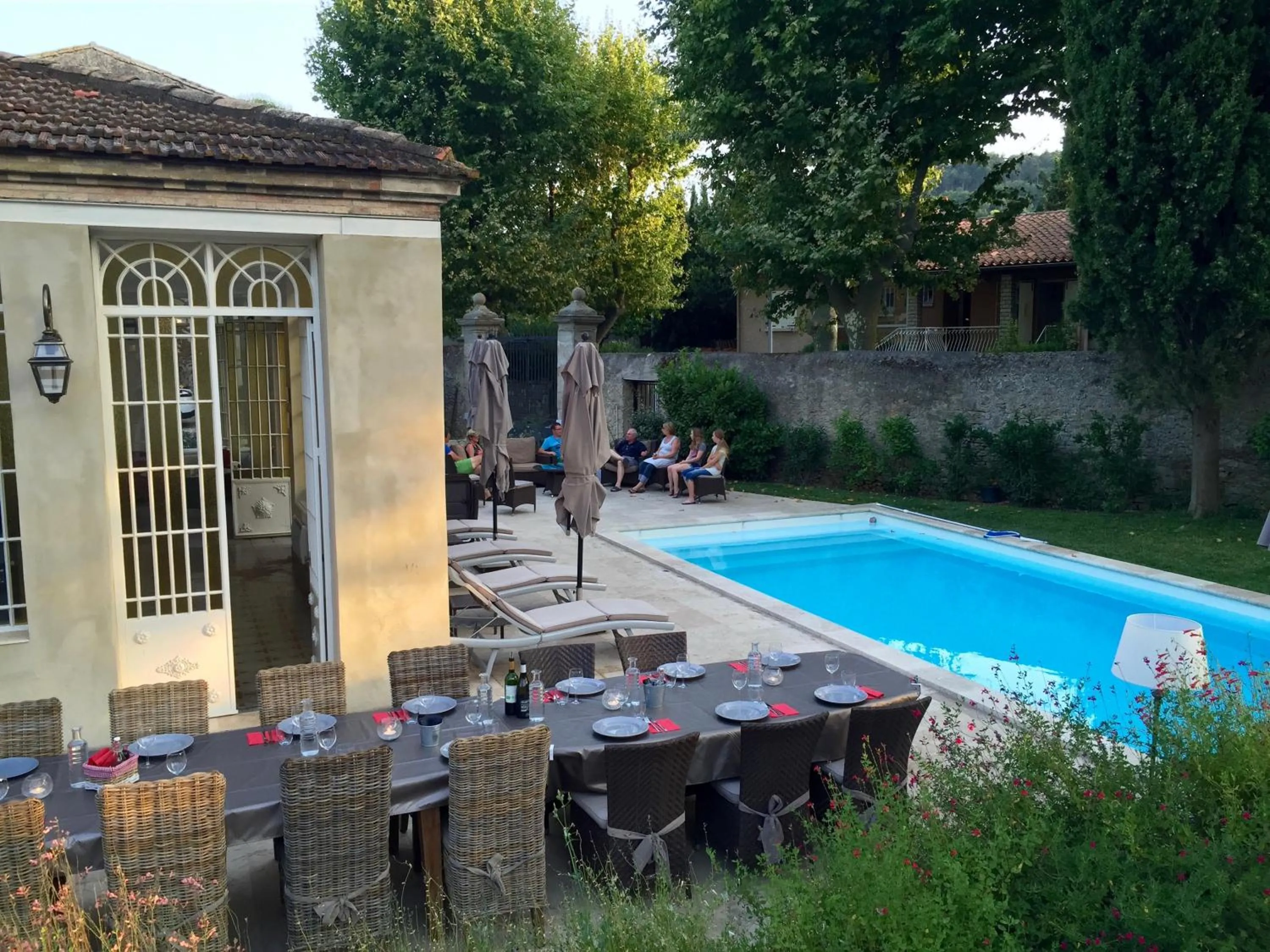 Garden, Swimming Pool in Bed & Breakfast L'Orangerie