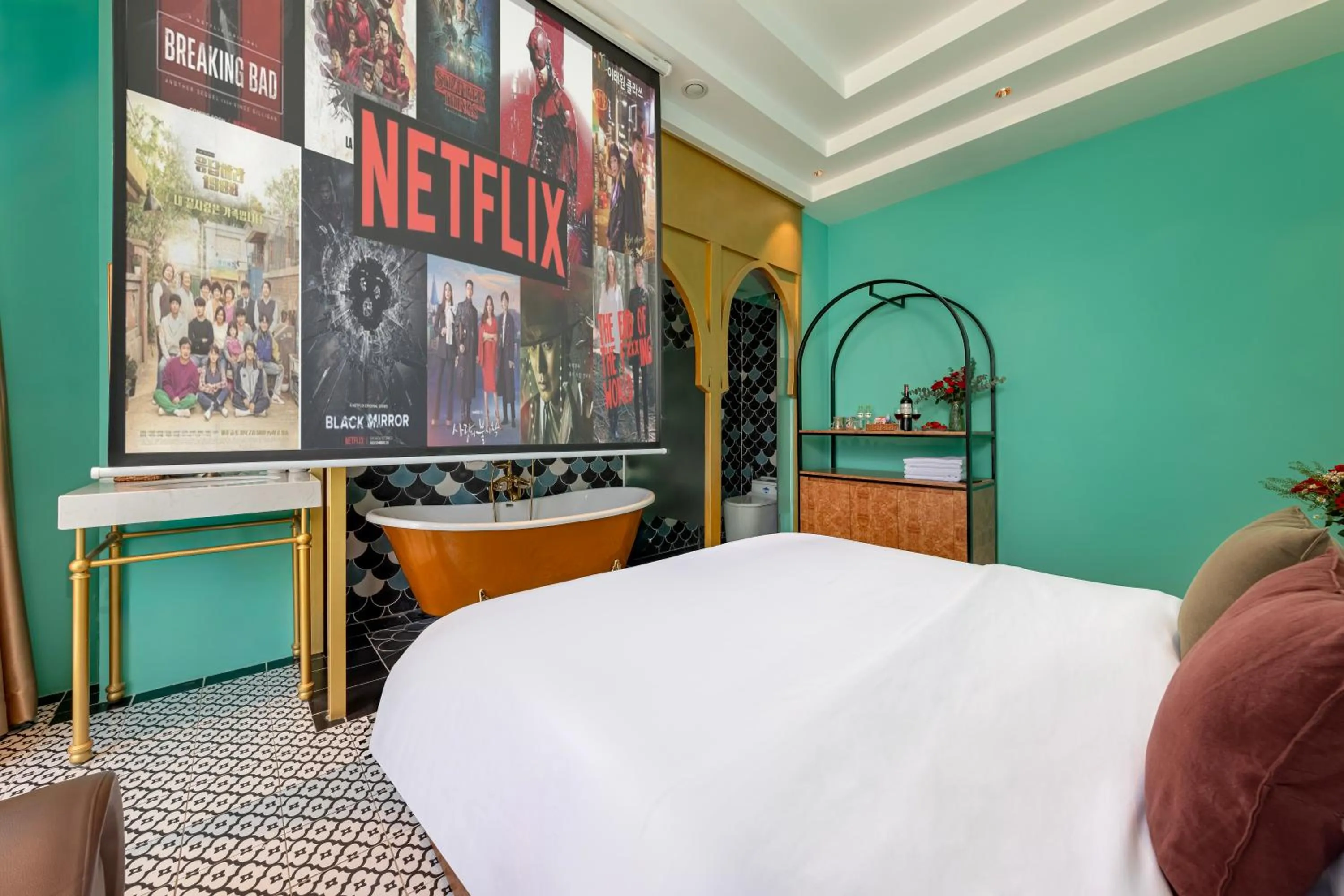 Bed in Secret Garden Hotel