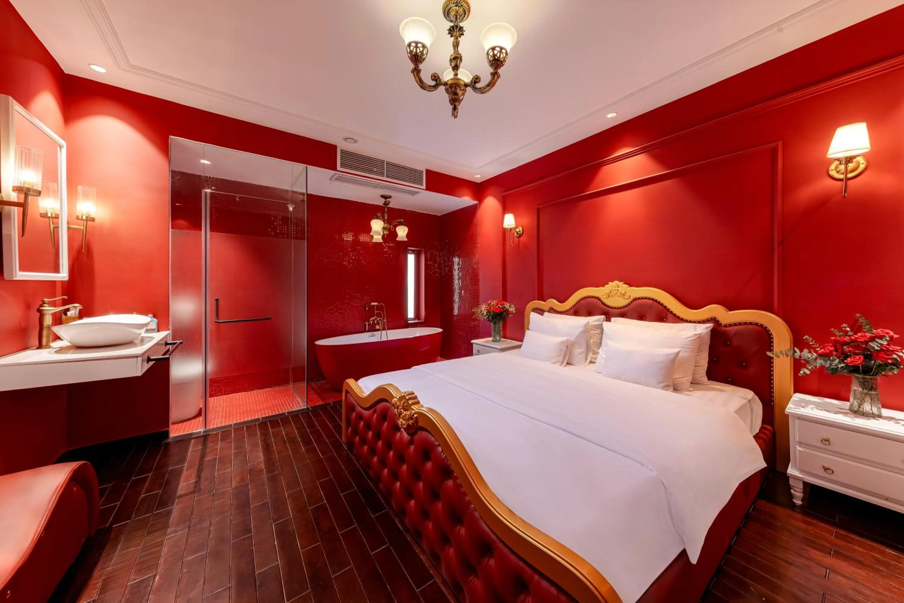 Bed in Secret Garden Hotel