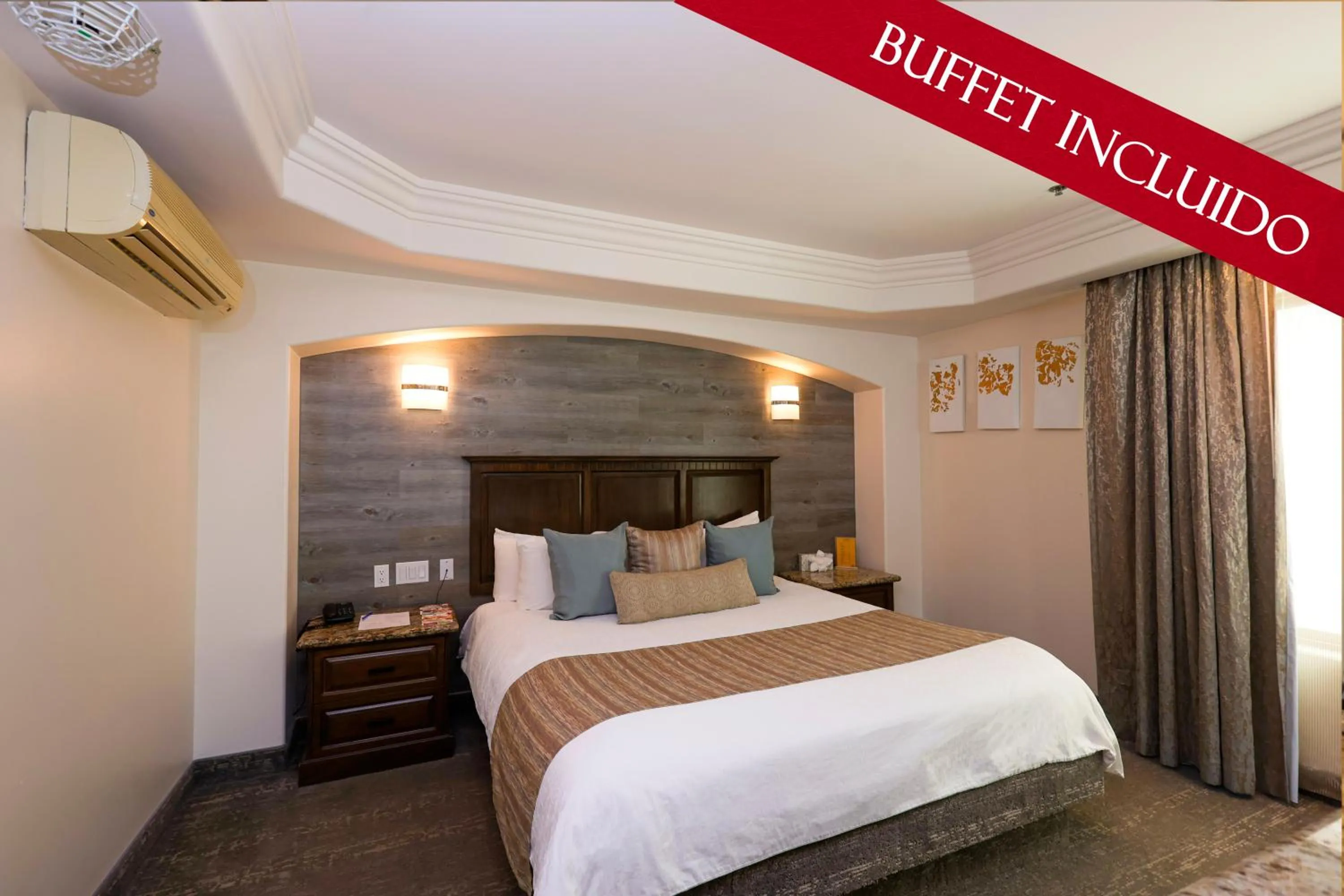 Bed in Hotel Ticuán