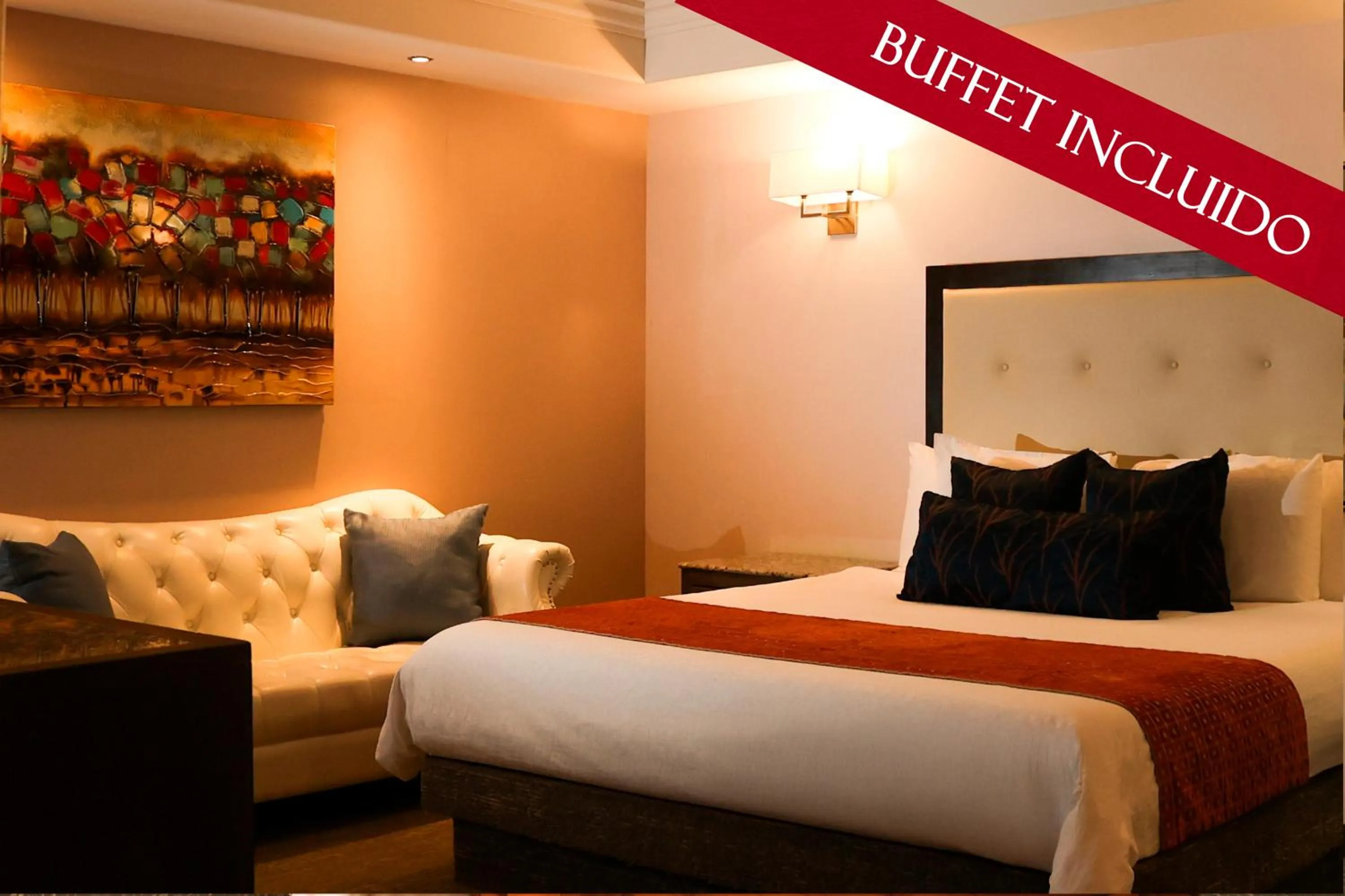 Bed in Hotel Ticuán