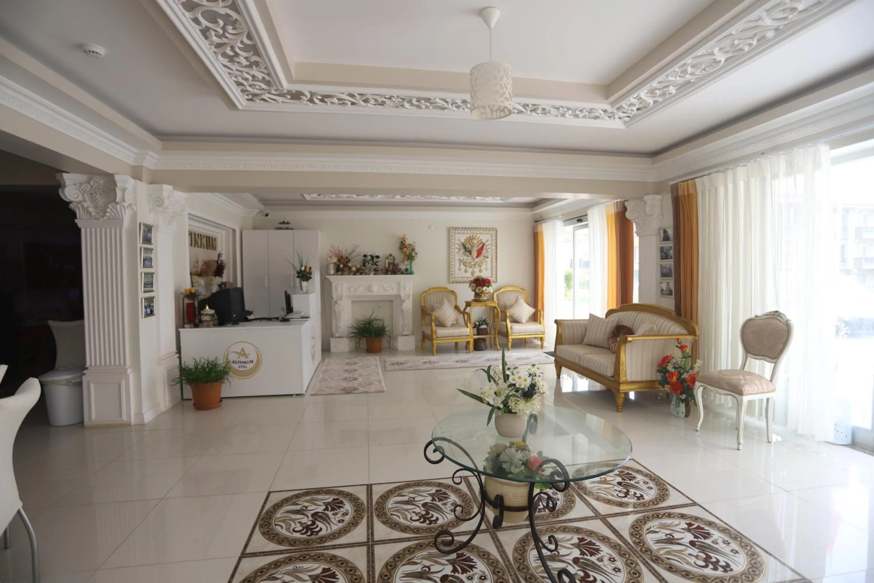 Seating area in Altınkum Otel Karasu