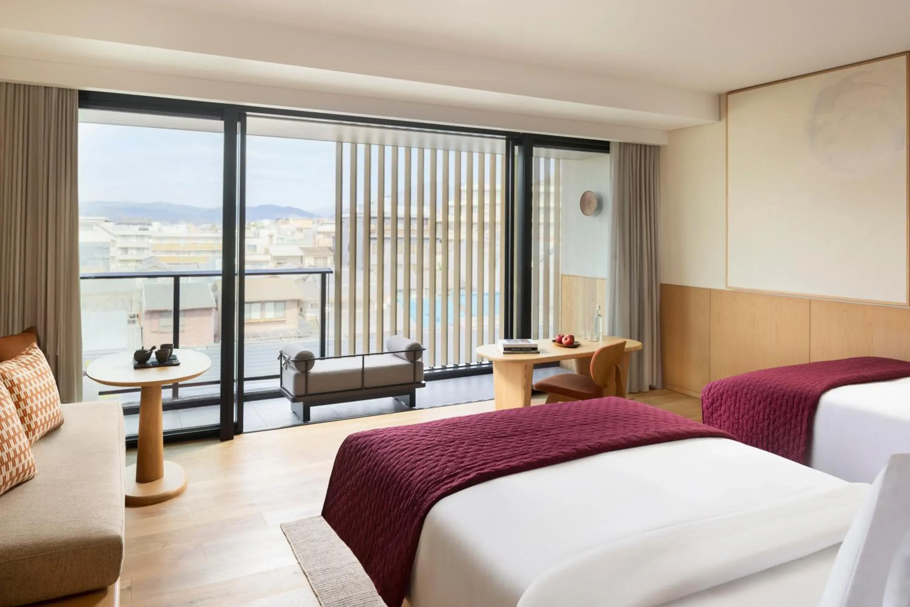 Deluxe Twin Room in Six Senses Kyoto Deluxe Twin Room in Six Senses Kyoto