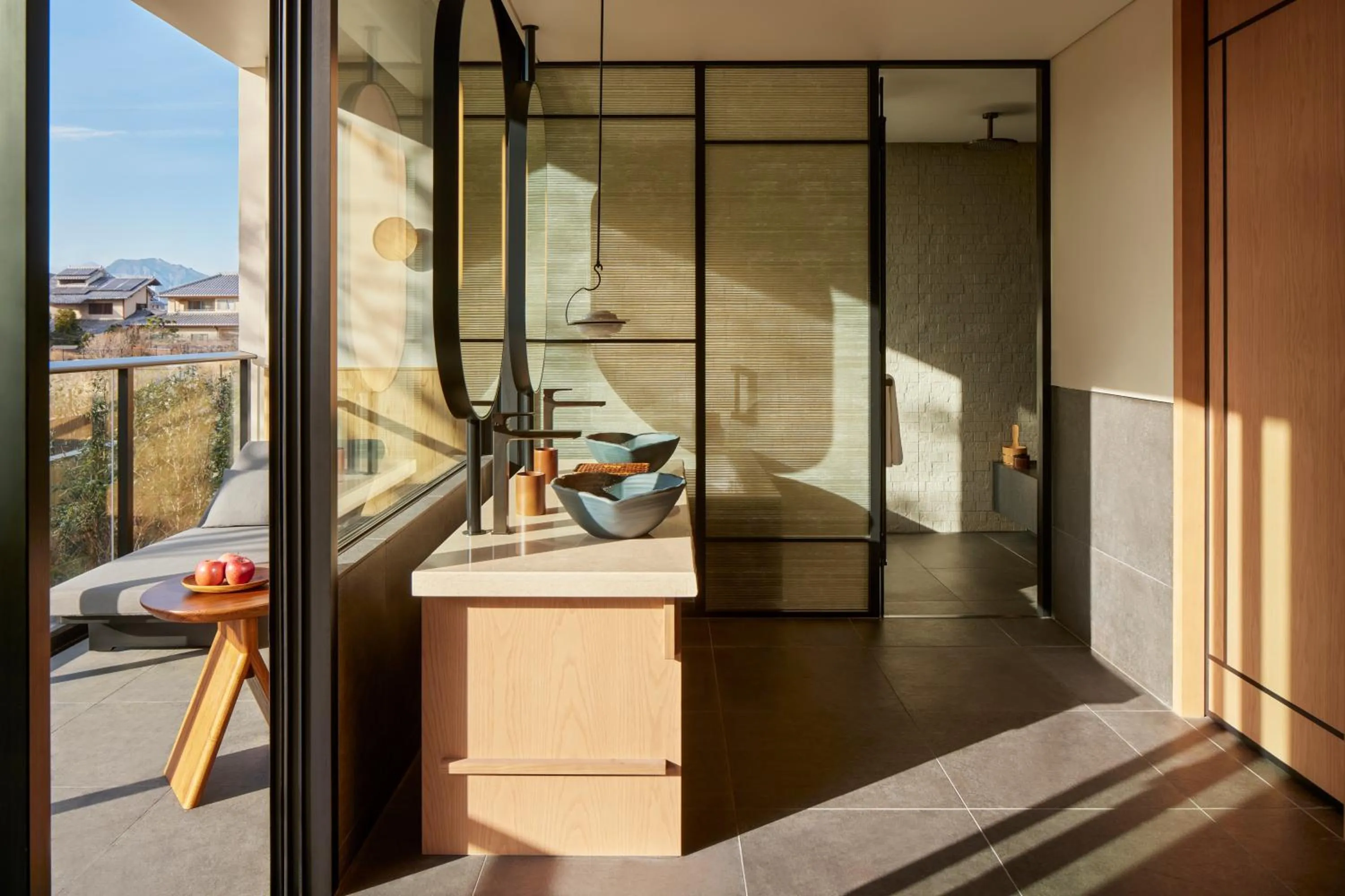 Shower in Six Senses Kyoto