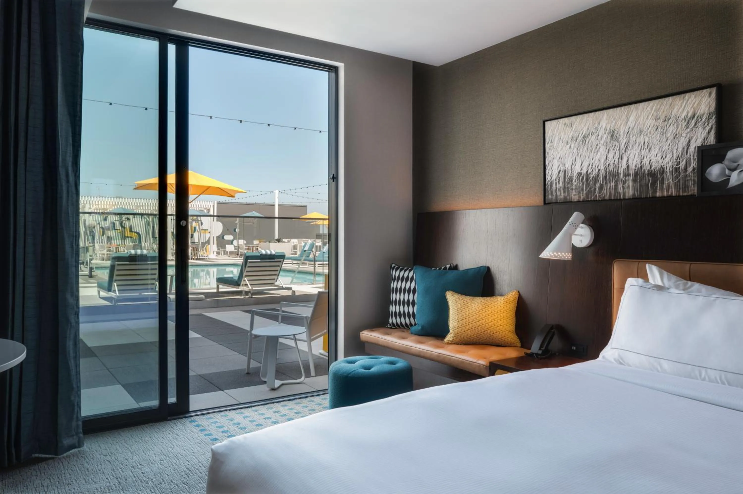 Bed in Hilton Buena Park Anaheim