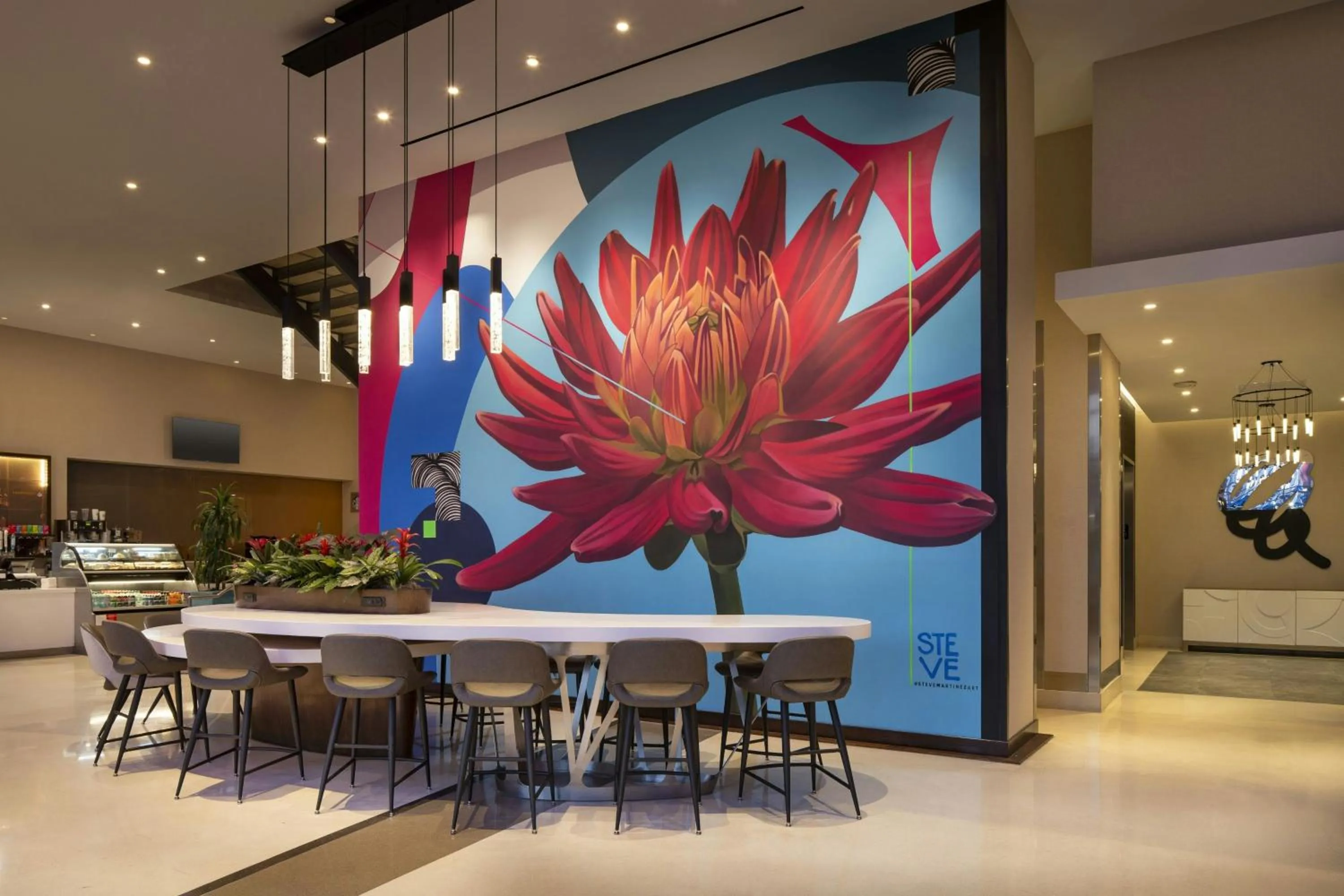 Lobby or reception in Courtyard by Marriott Los Angeles L.A. LIVE