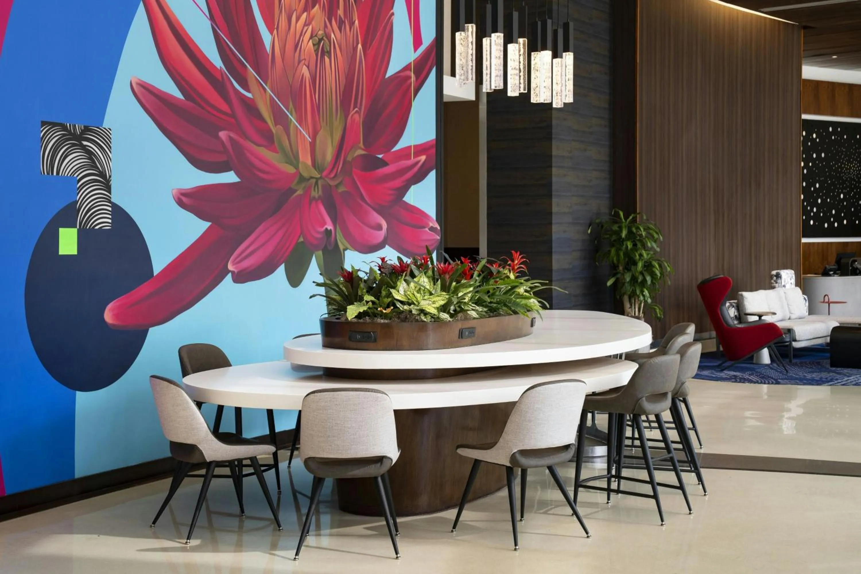 Lobby or reception in Courtyard by Marriott Los Angeles L.A. LIVE