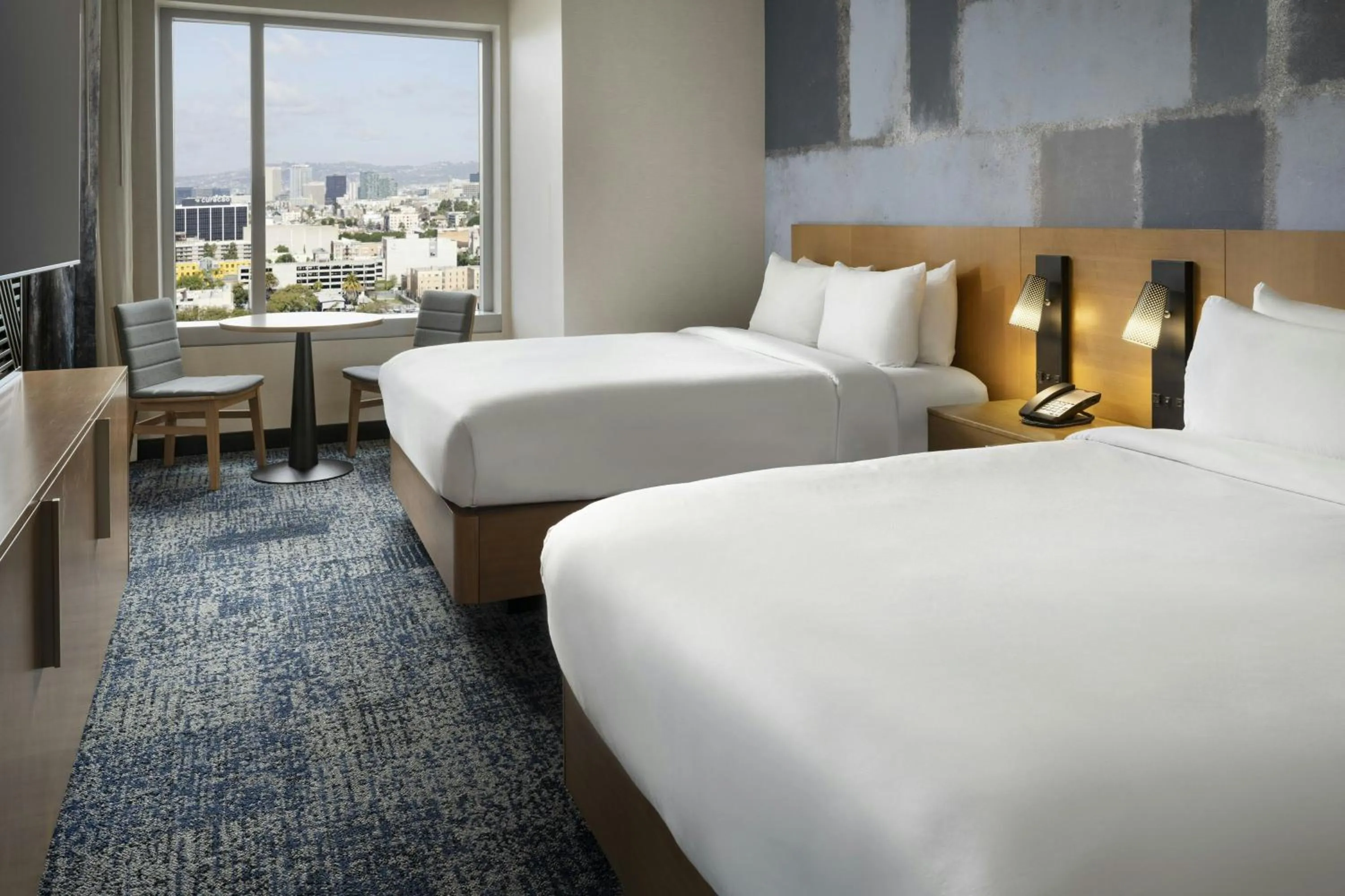 Bedroom, Bed in Courtyard by Marriott Los Angeles L.A. LIVE