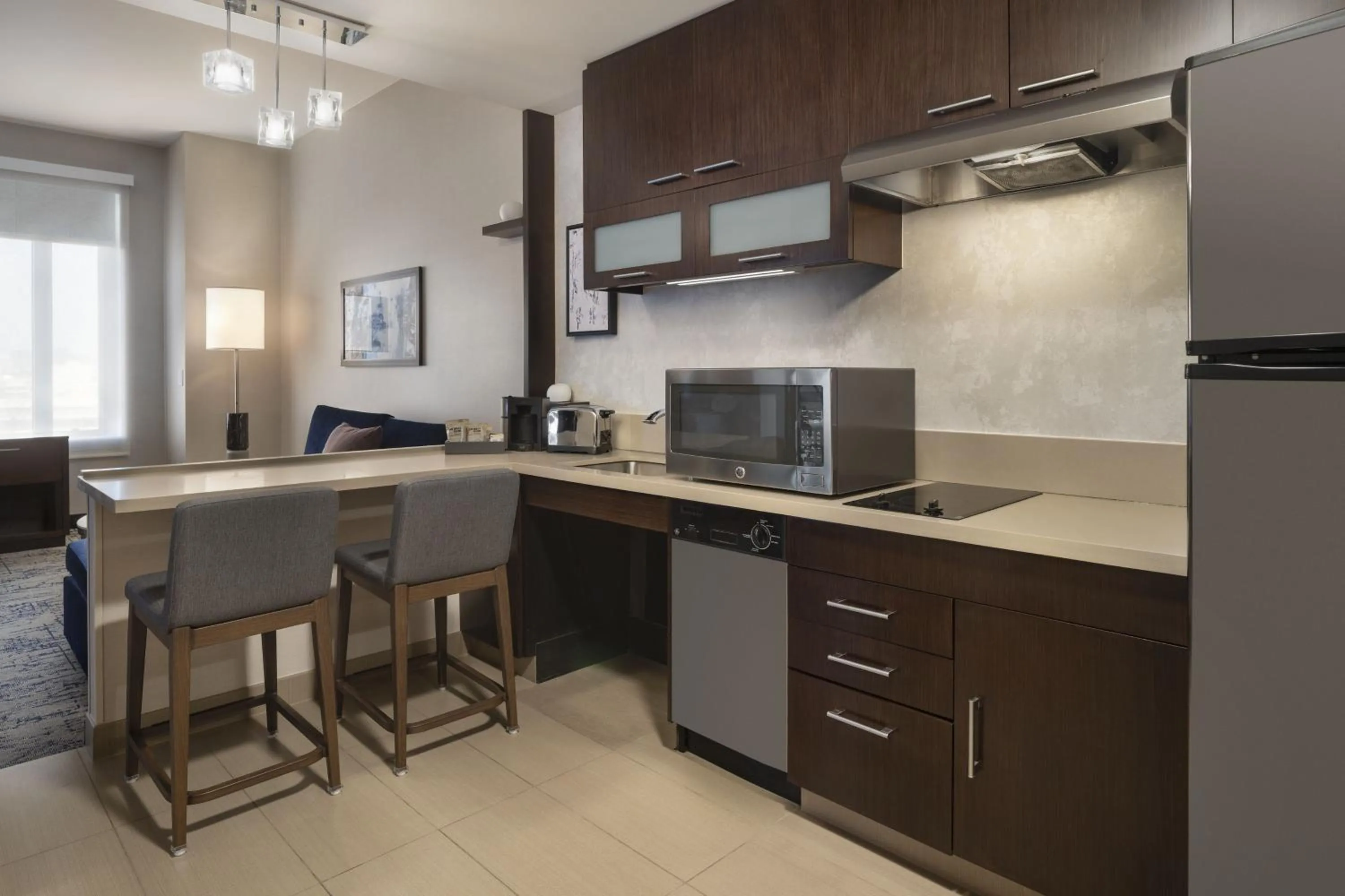 Kitchen or kitchenette in Residence Inn by Marriott Los Angeles L.A. LIVE