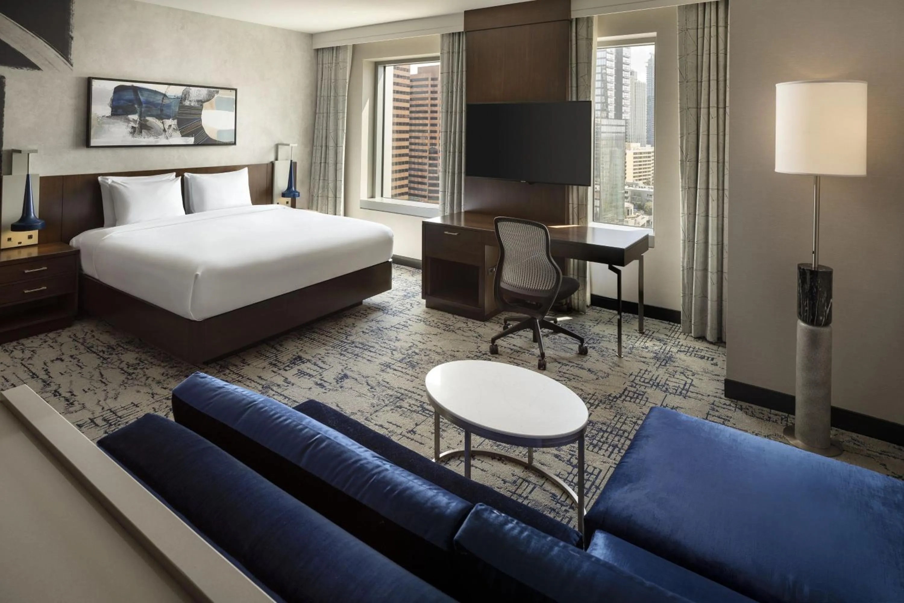 Bedroom, Bed in Residence Inn by Marriott Los Angeles L.A. LIVE
