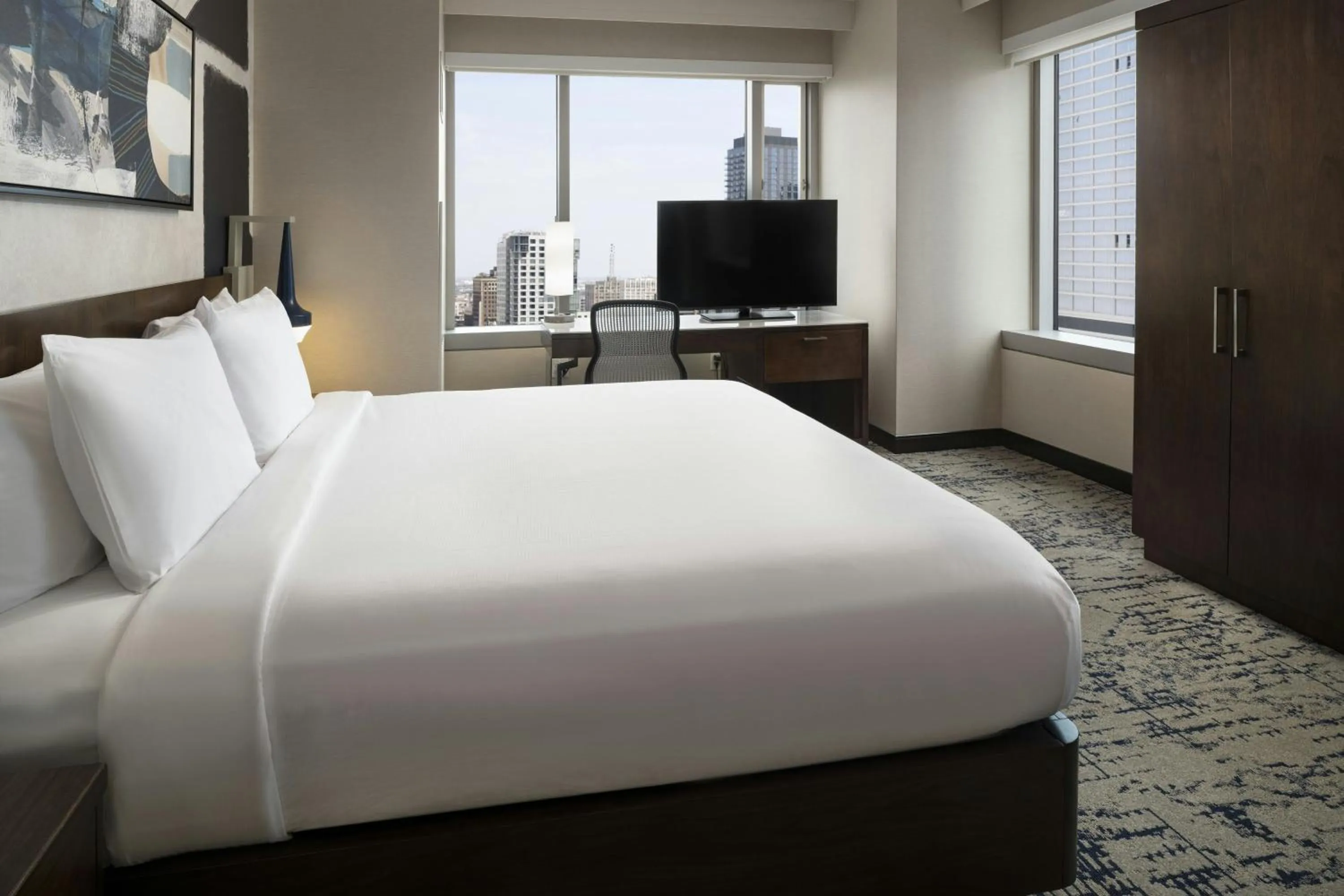 Bedroom, Bed in Residence Inn by Marriott Los Angeles L.A. LIVE