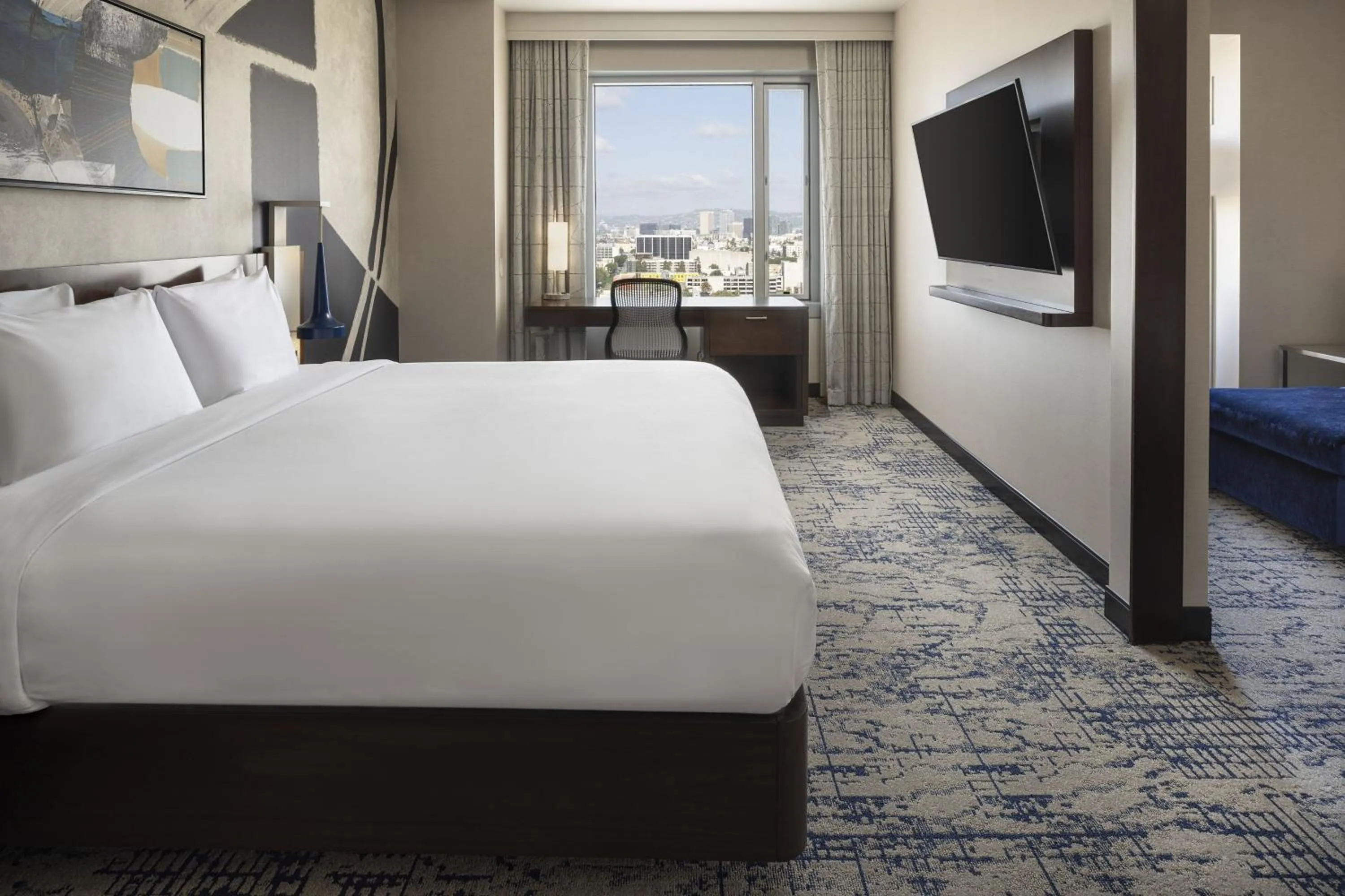 Bedroom, Bed in Residence Inn by Marriott Los Angeles L.A. LIVE