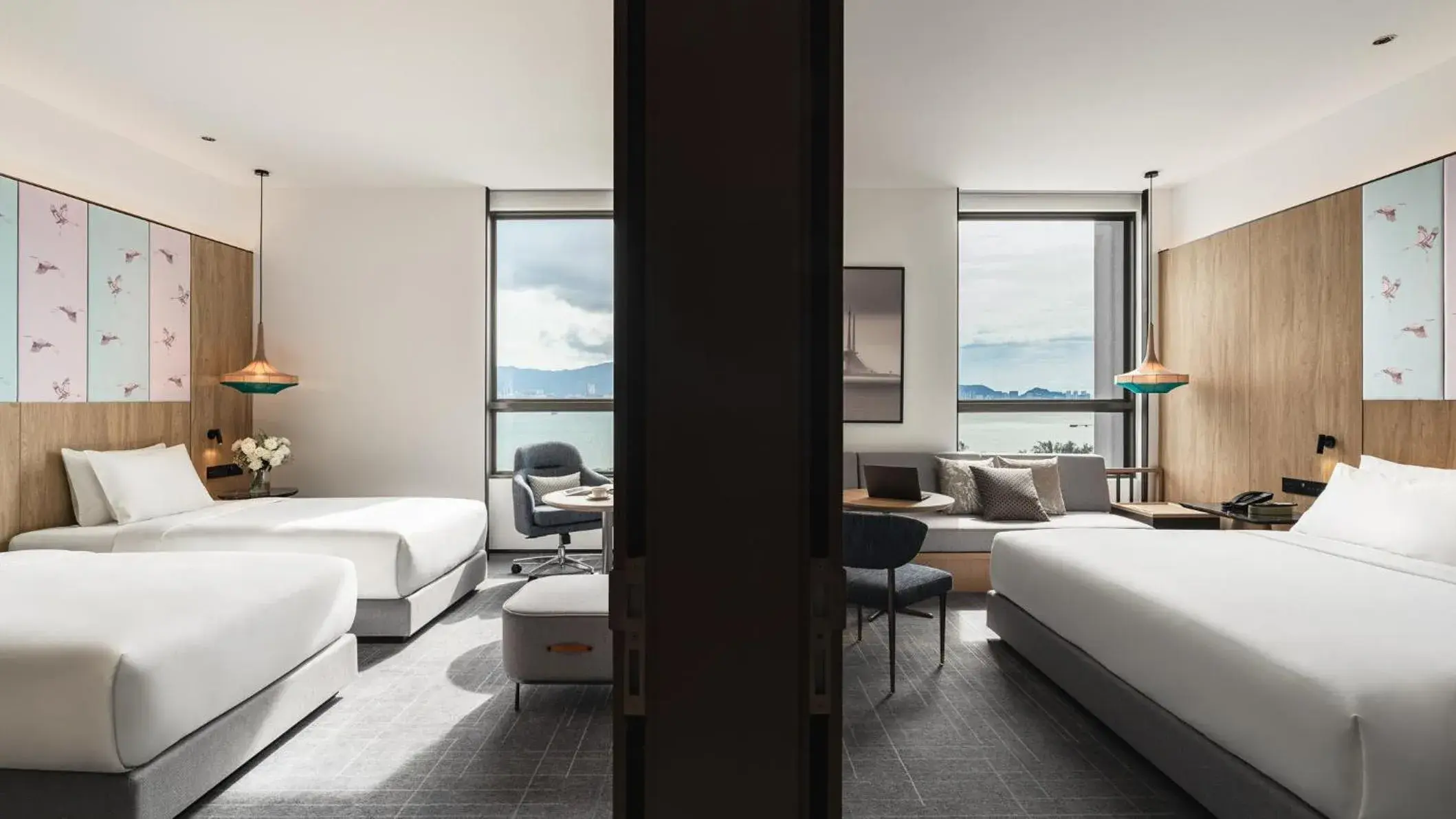 Superior Twin Room with Sea View in Crowne Plaza Penang Straits City by IHG Superior Twin Room with Sea View in Crowne Plaza Penang Straits City by IHG