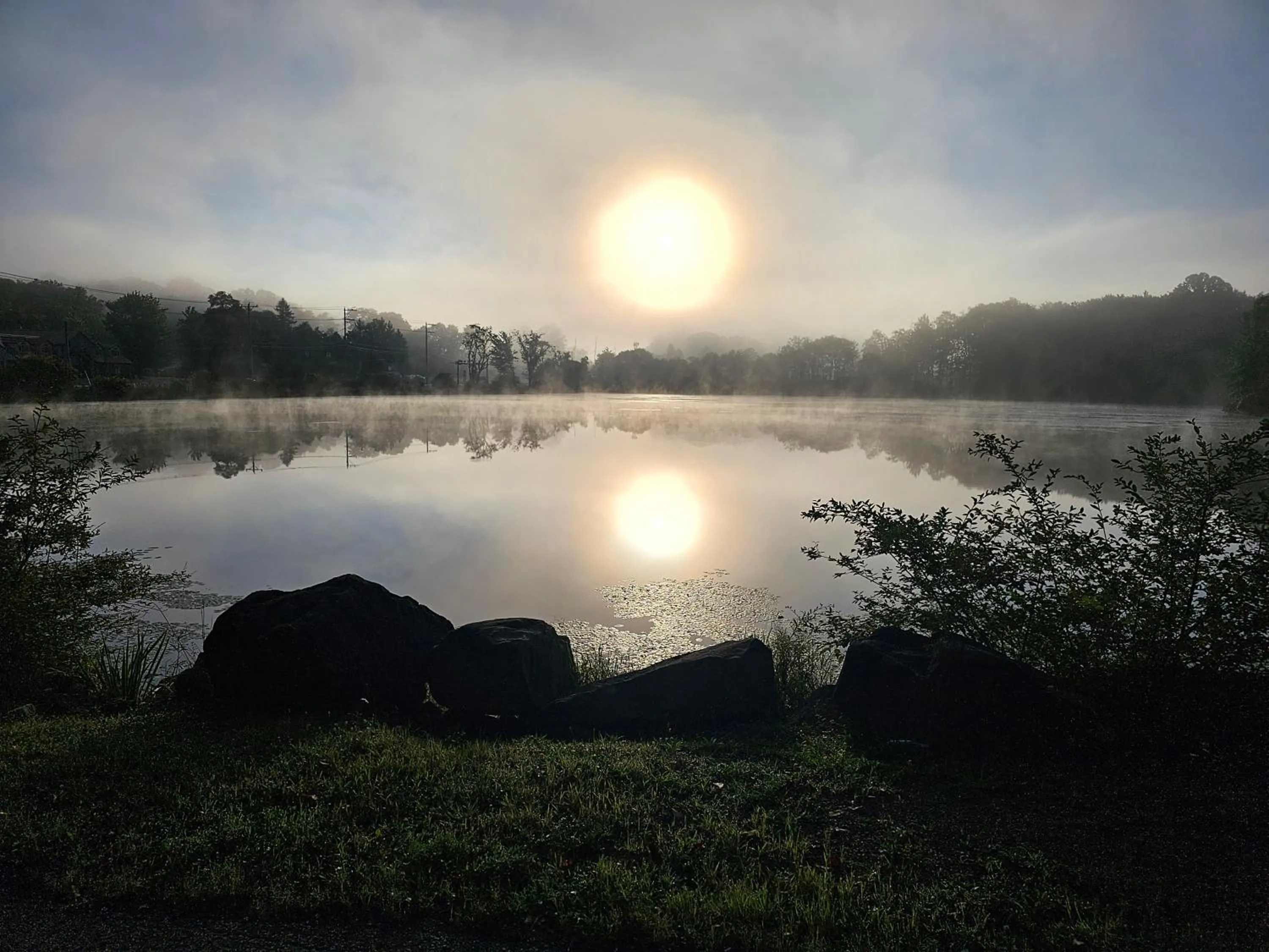Lake view in Lodge at Chalk Hill