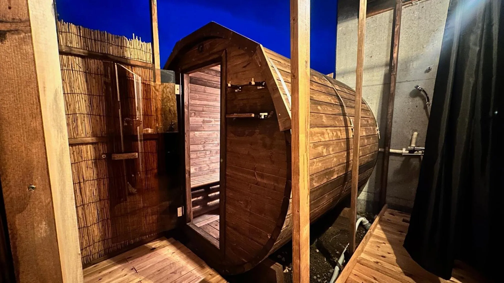 Sauna in glampark S.O.P Fuji Kawaguchi Lake