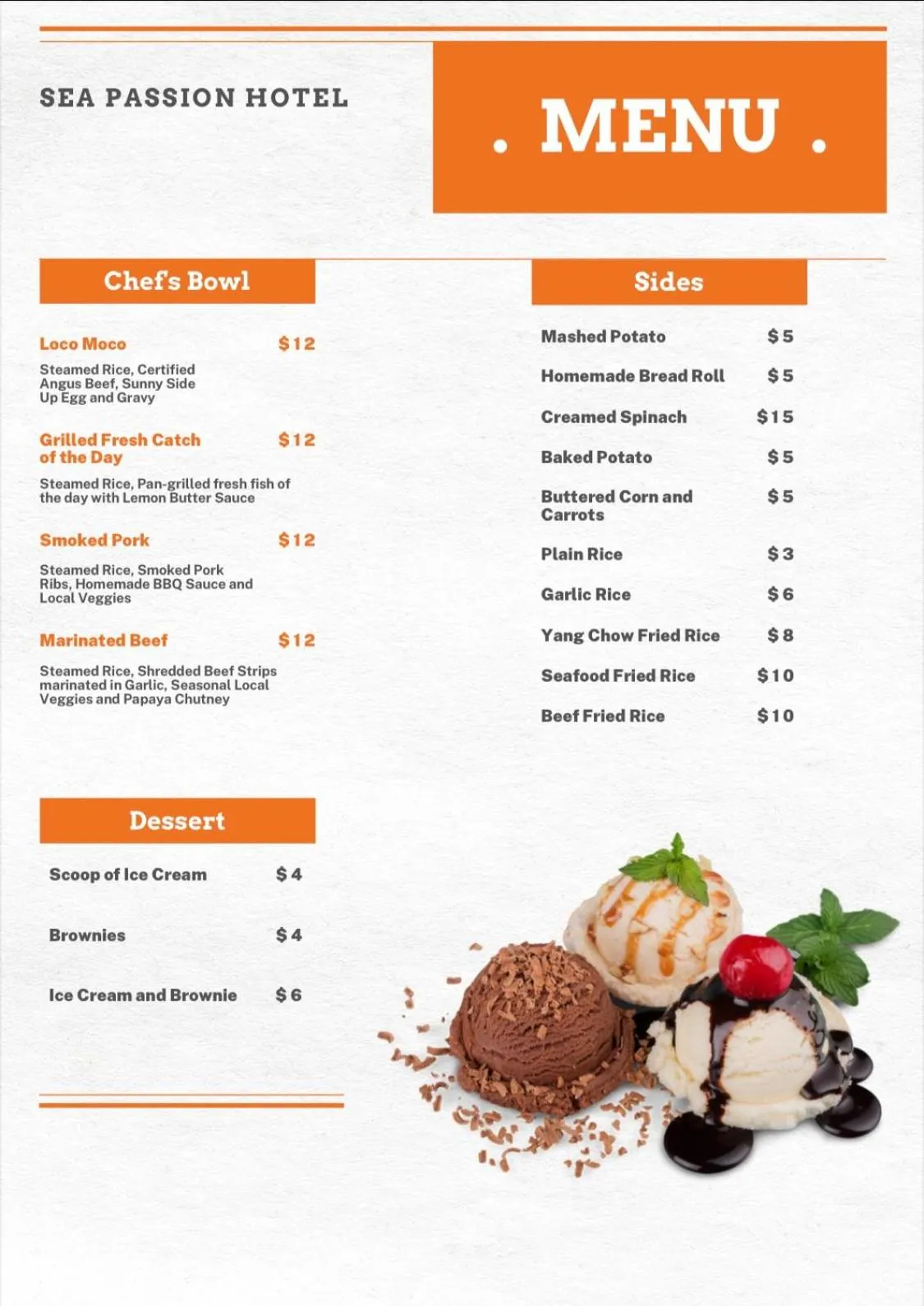 Restaurant/places to eat in Sea Passion Hotel