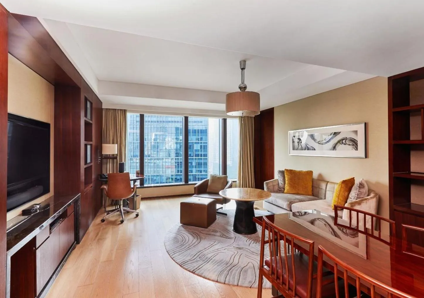 Living room in Mandarin Oriental Pudong, Shanghai