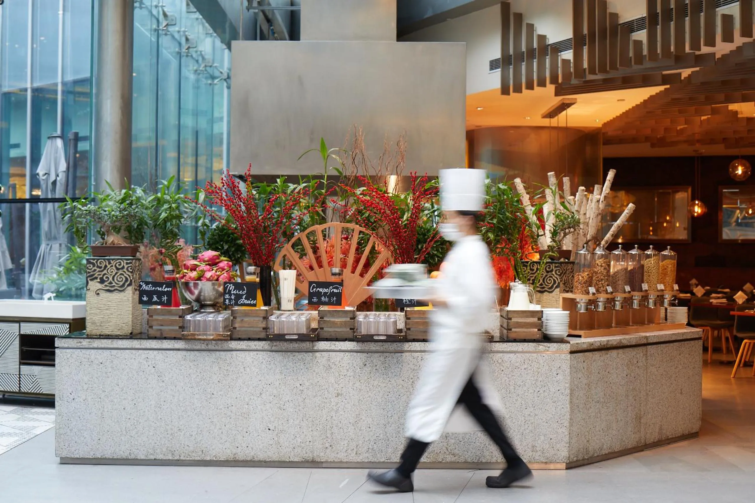Breakfast in Mandarin Oriental Pudong, Shanghai