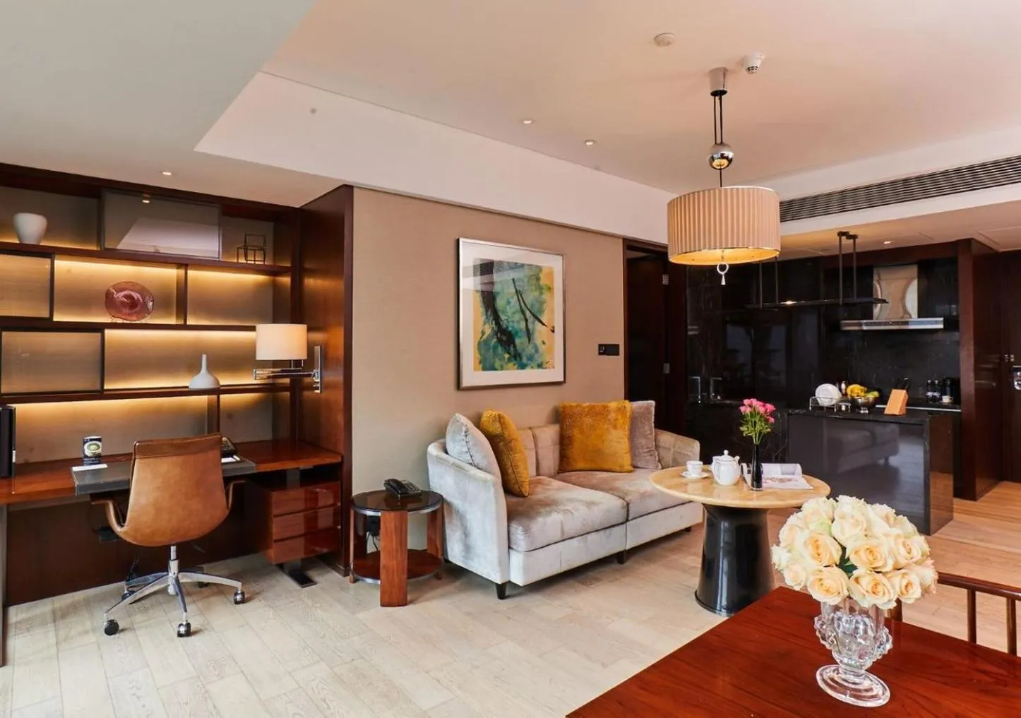 Living room in Mandarin Oriental Pudong, Shanghai