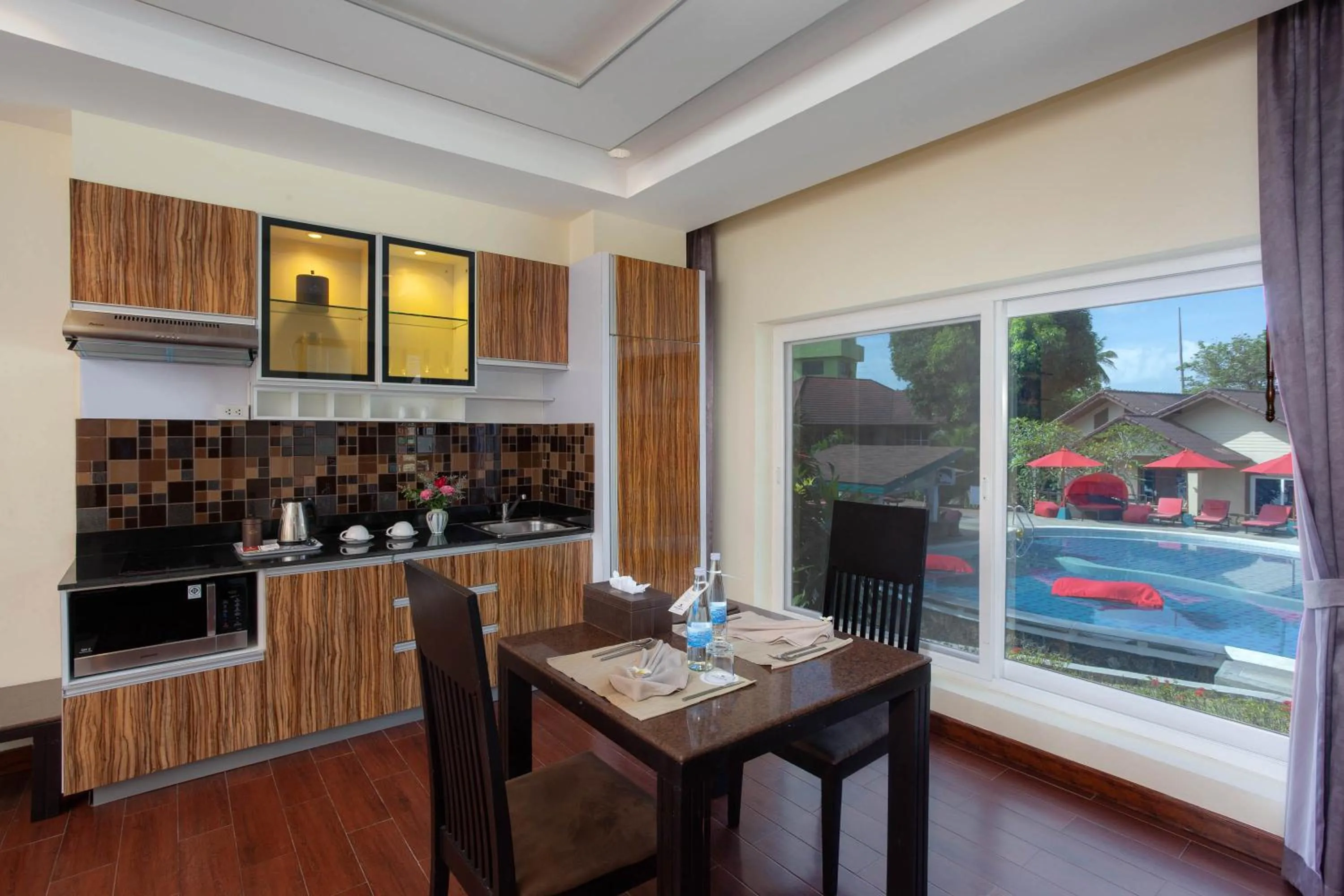 Kitchen or kitchenette in Royal Beach Boutique Resort & Spa Koh Samui