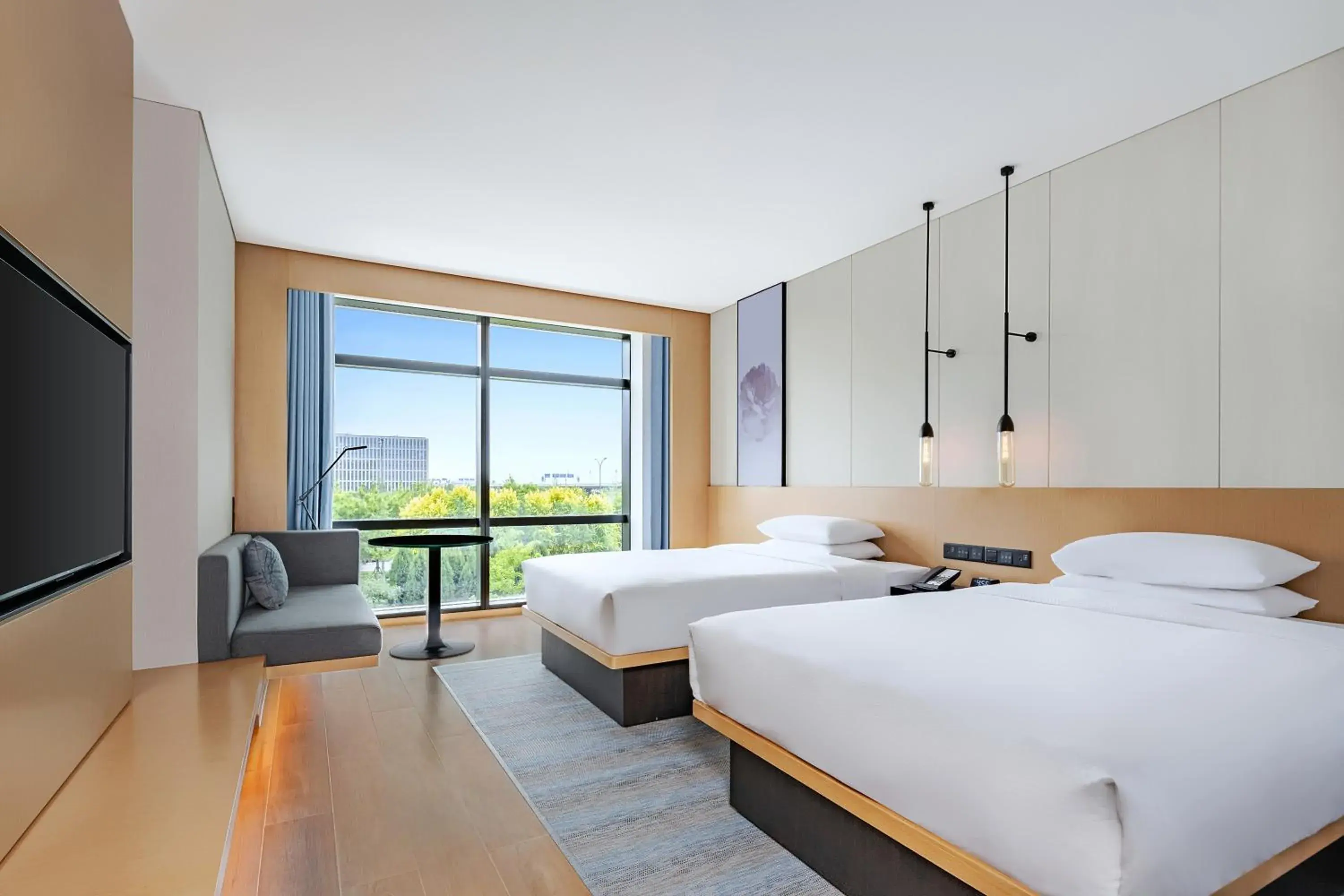 Premium Double Room with Two Double Beds and City View in Fairfield by Marriott Beijing Daxing Airport Premium Double Room with Two Double Beds and City View in Fairfield by Marriott Beijing Daxing Airport