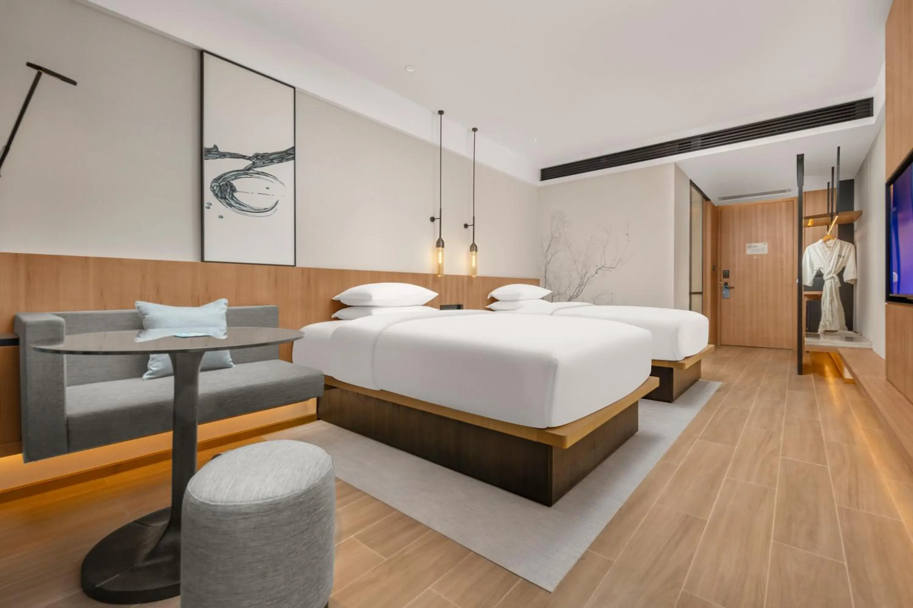 Deluxe Twin Room with Lake View in Fairfield by Marriott Changsha Yuelu Deluxe Twin Room with Lake View in Fairfield by Marriott Changsha Yuelu