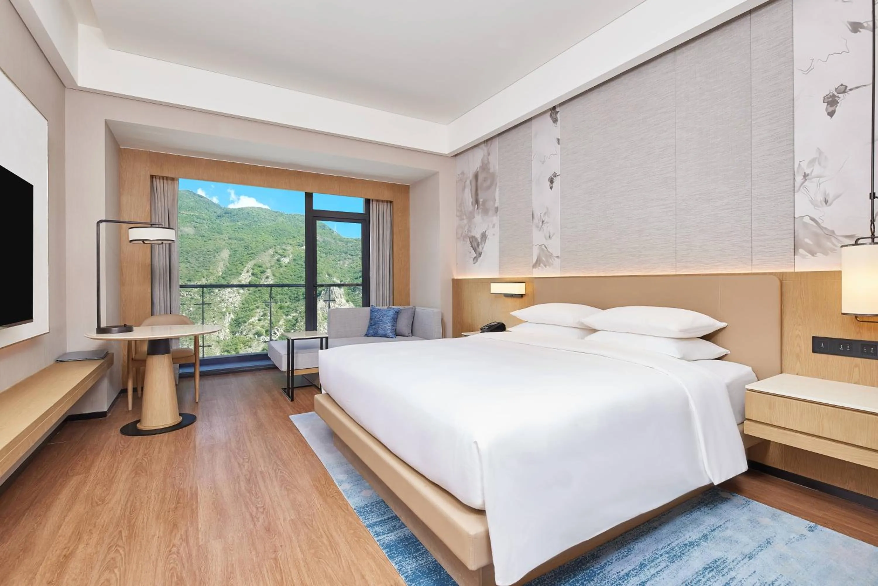 Photo of the whole room, Bed in Courtyard by Marriott Jiuzhaigou