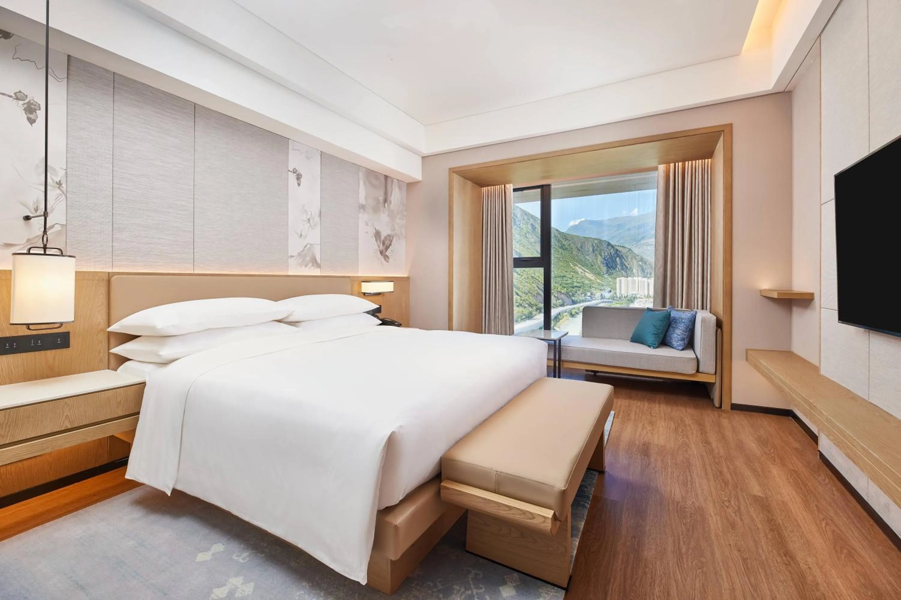 Photo of the whole room, Bed in Courtyard by Marriott Jiuzhaigou