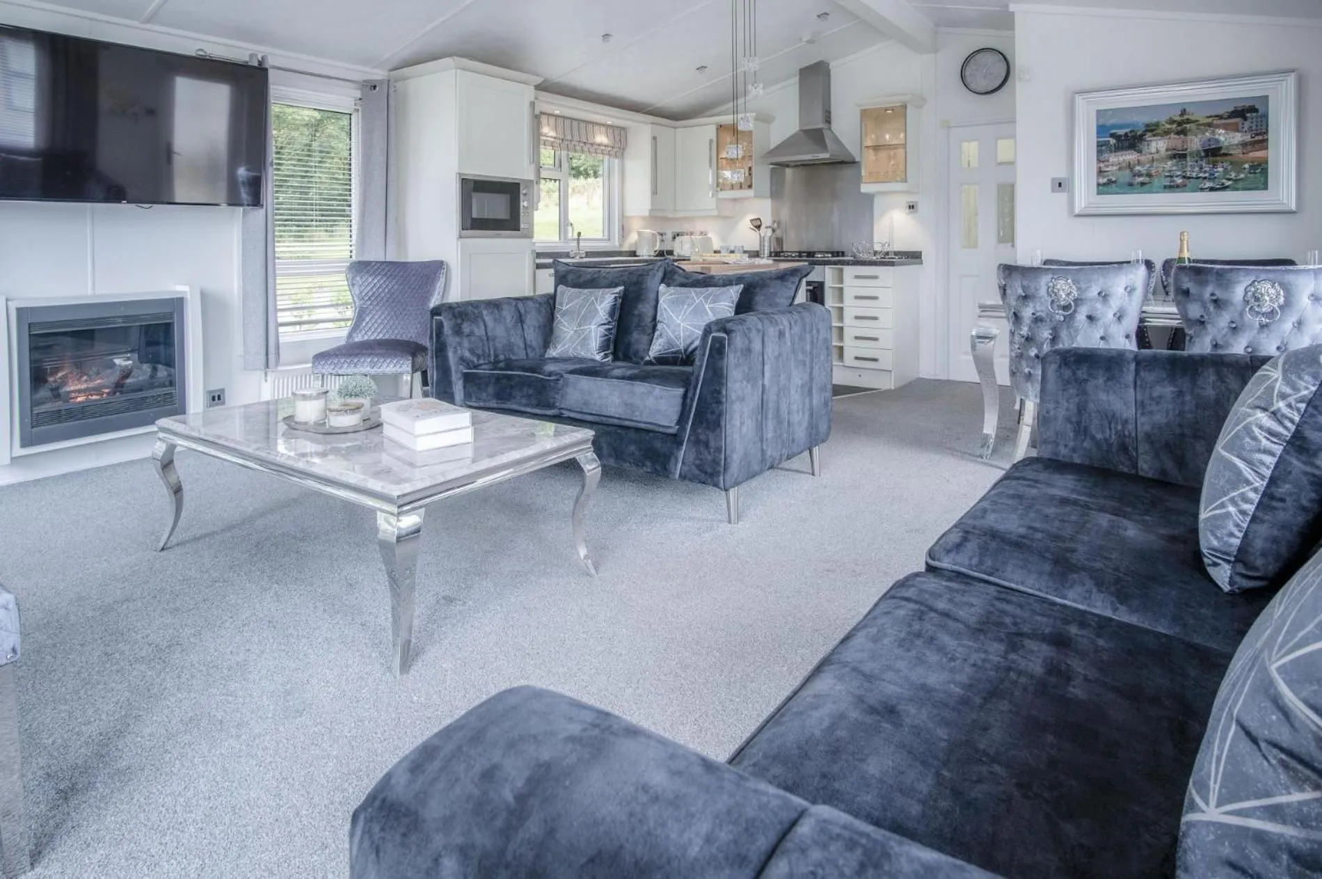 Floor plan in 1 Manor Lodge - 3 Bedroom Lodge - Pendine