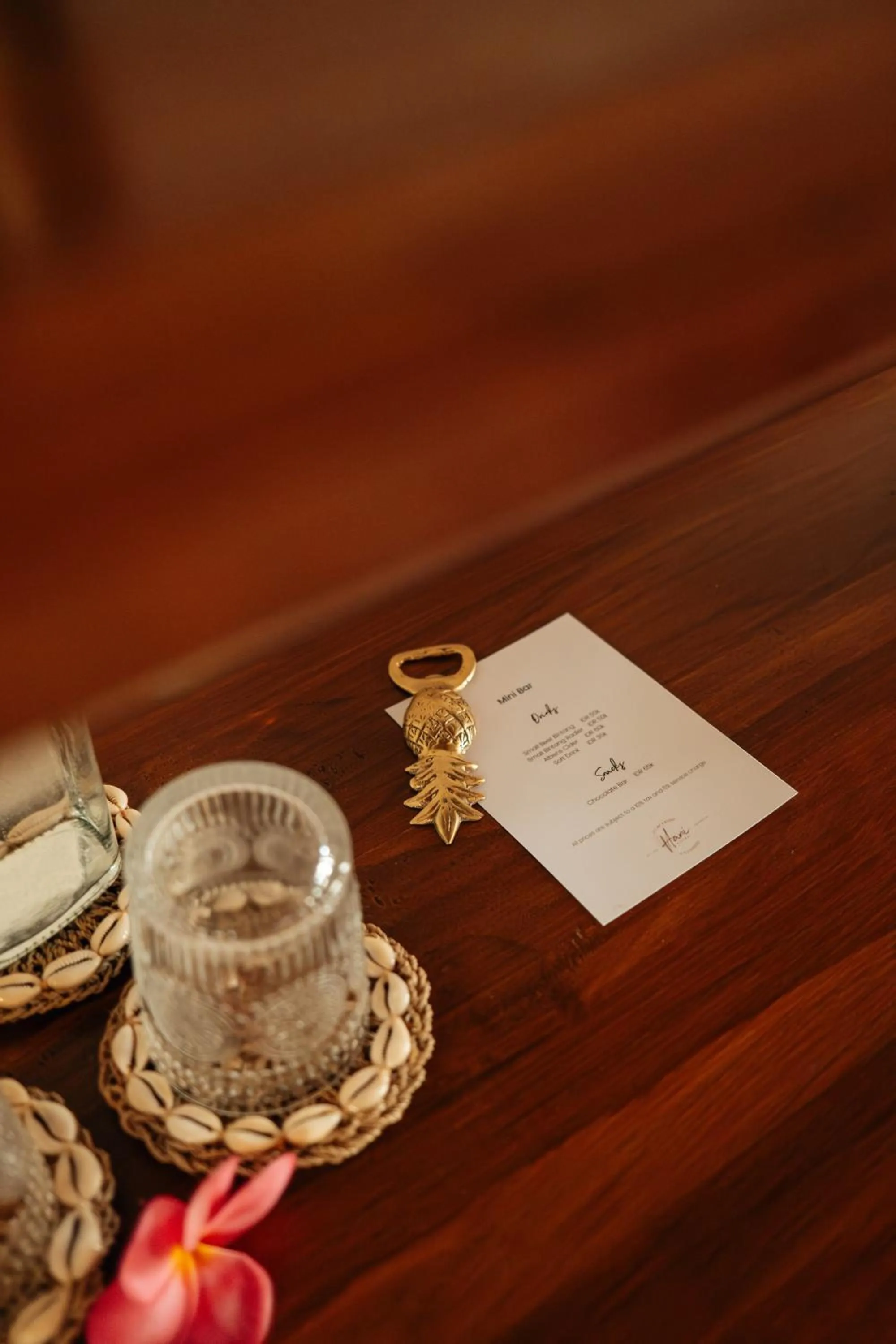 Food and drinks in Hani Hideaway