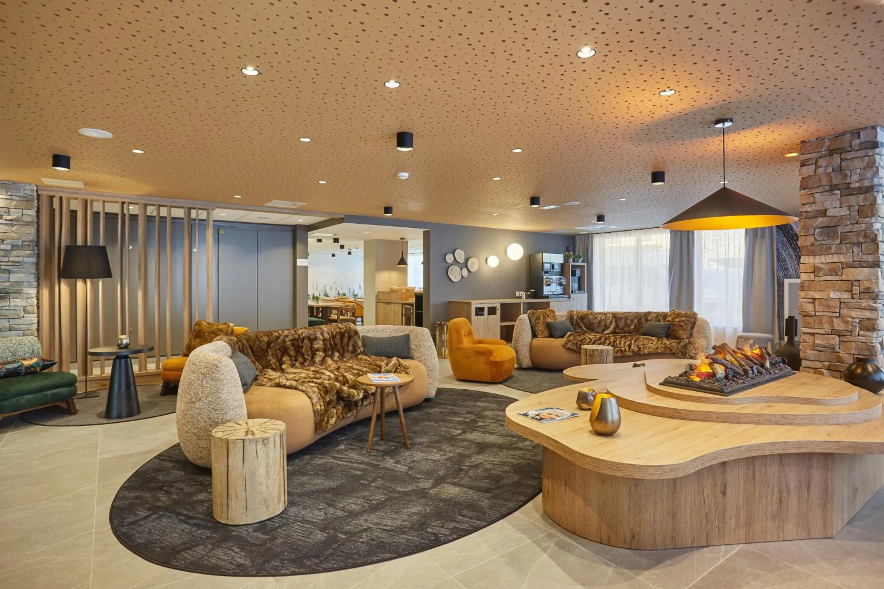 Lobby or reception in Résidence Odalys Le Mont d'Auron