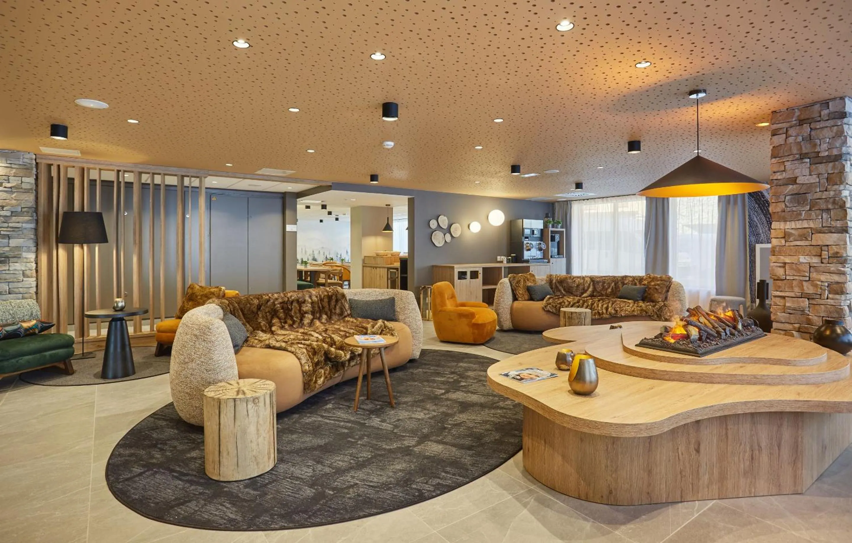 Lobby or reception in Résidence Odalys Le Mont d'Auron