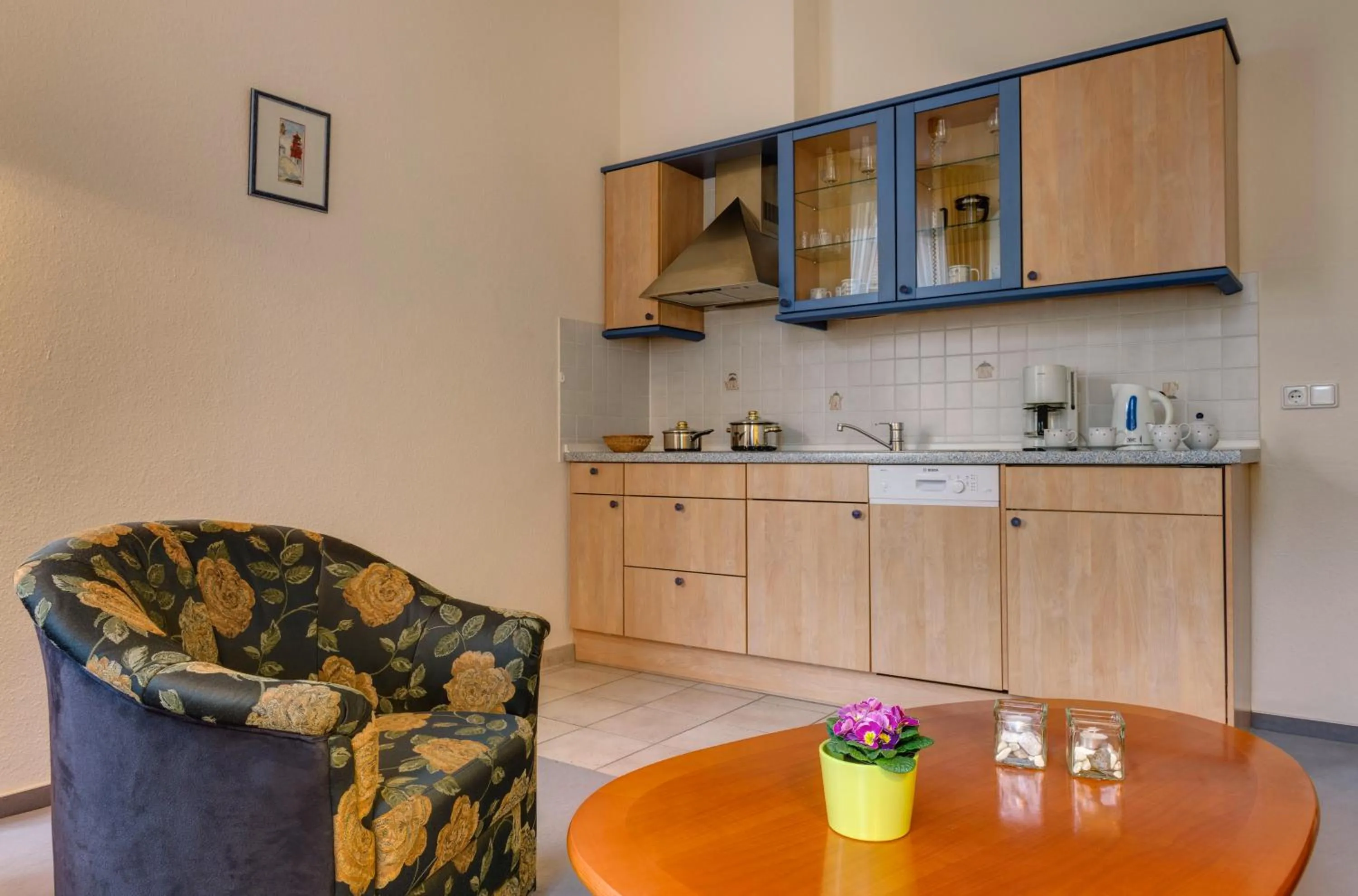 Kitchen or kitchenette in Hotel Aquamarin