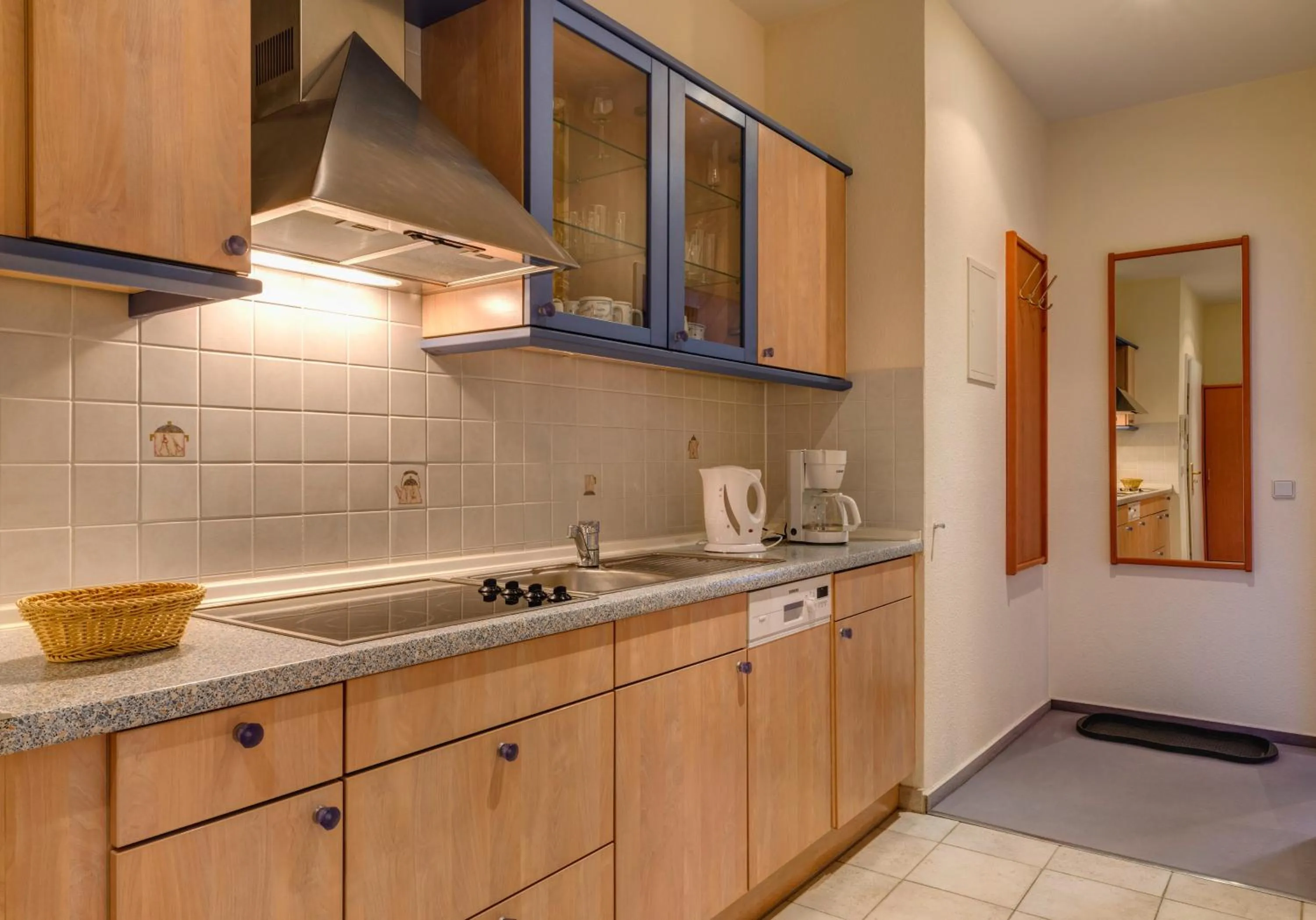 Kitchen or kitchenette in Hotel Aquamarin