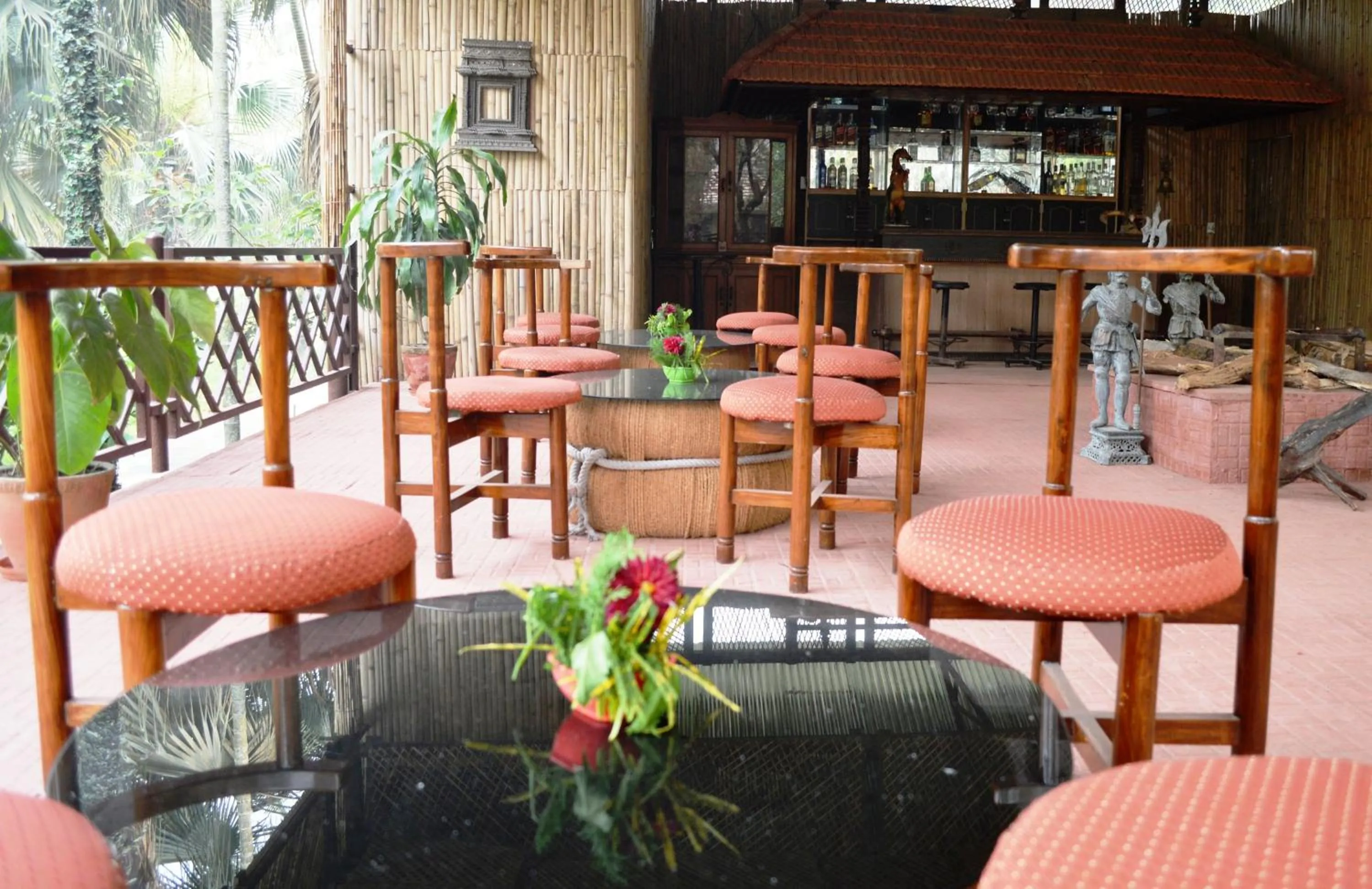 Lounge or bar in Chitwan Paradise Hotel