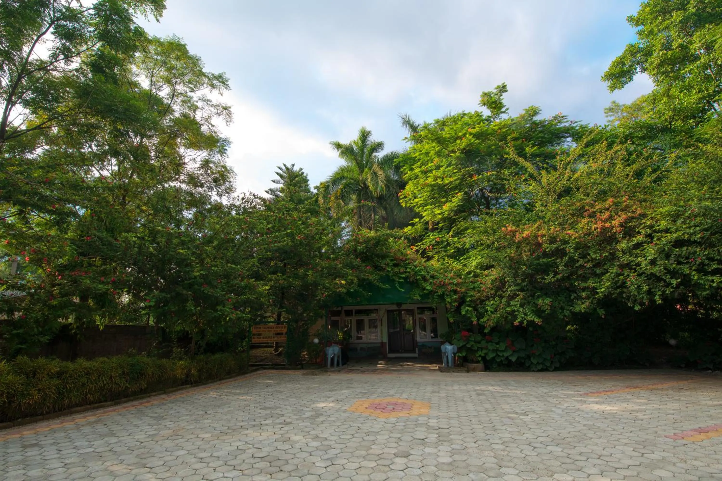 Parking in Chitwan Paradise Hotel