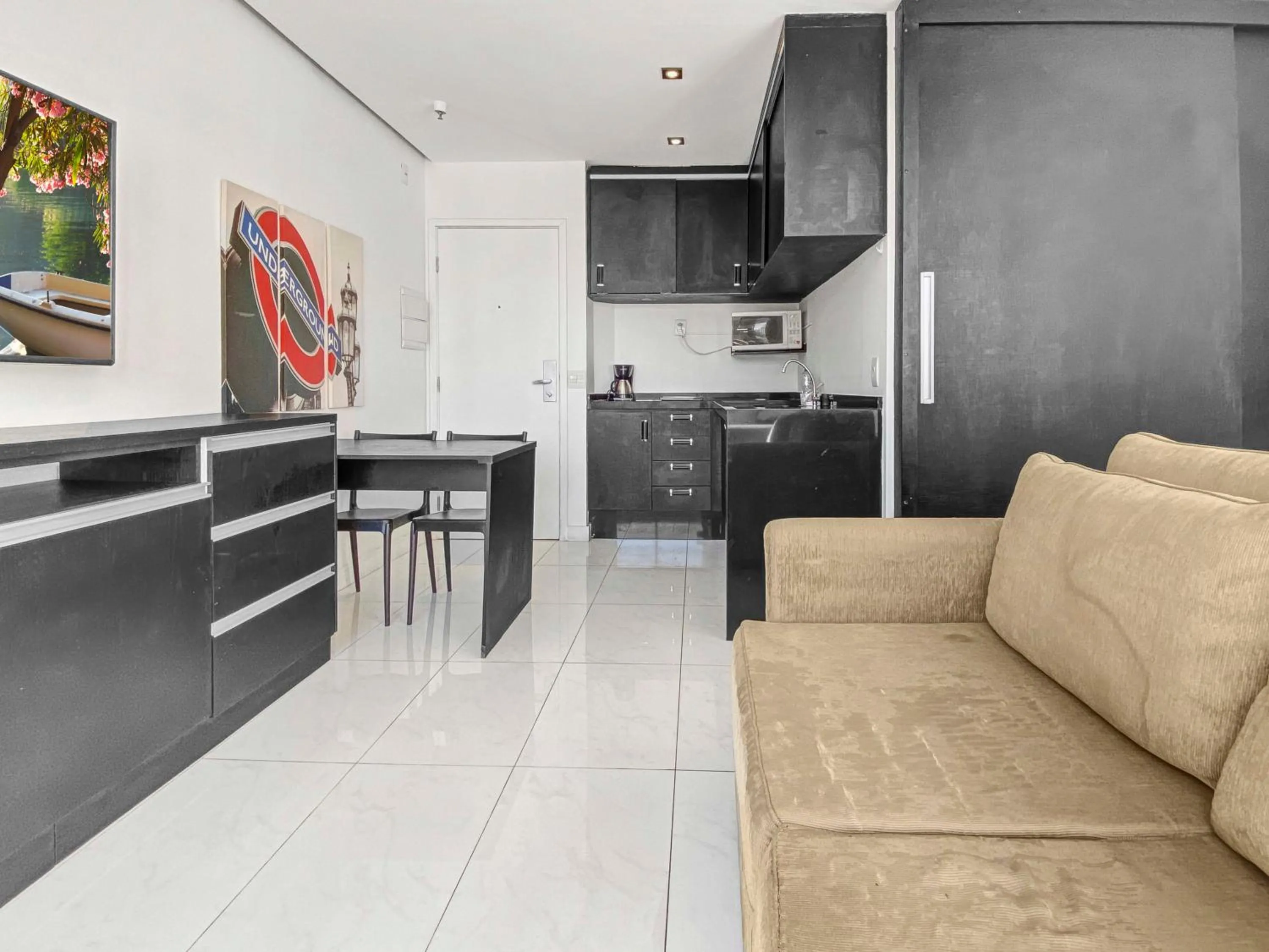 Kitchen or kitchenette in Hotel na Vila Olimpia