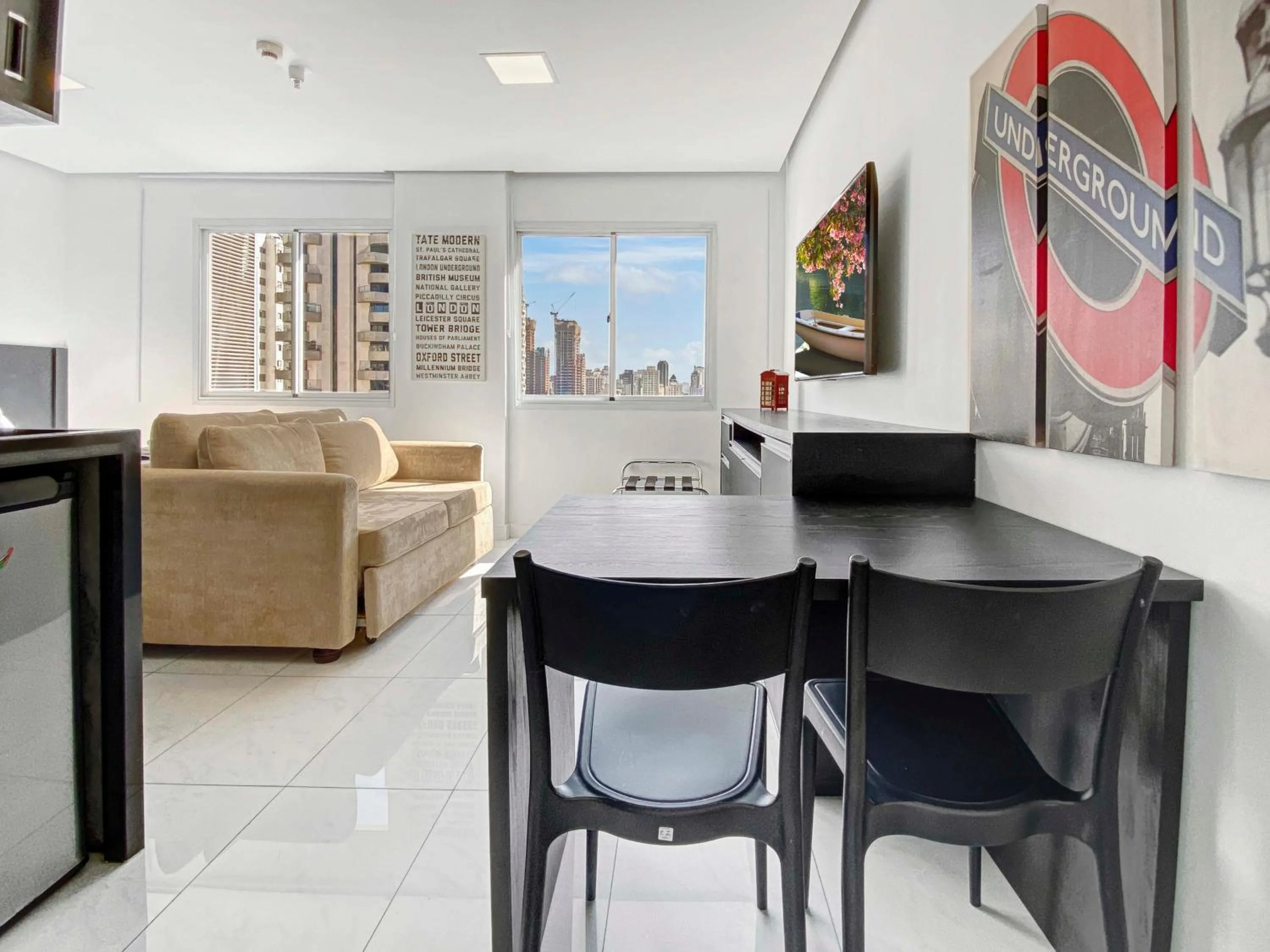 Seating area in Hotel na Vila Olimpia