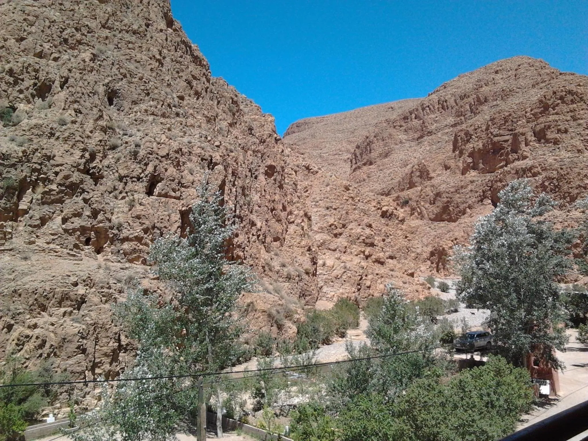 Mountain view in Hôtel Restaurant La Gazelle De Dades