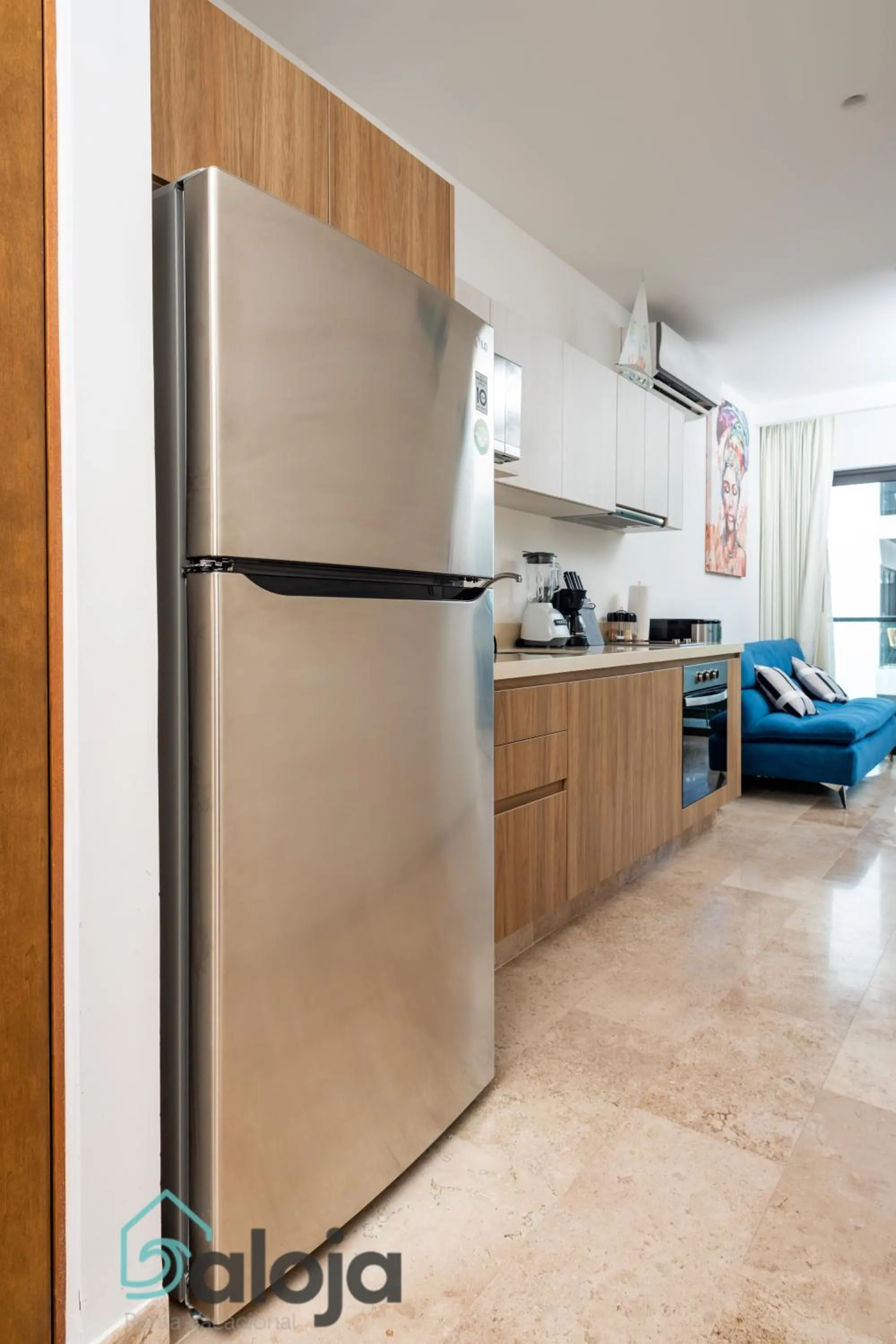 Kitchen or kitchenette in Ipana condo unos pasos de 5ta Avenida