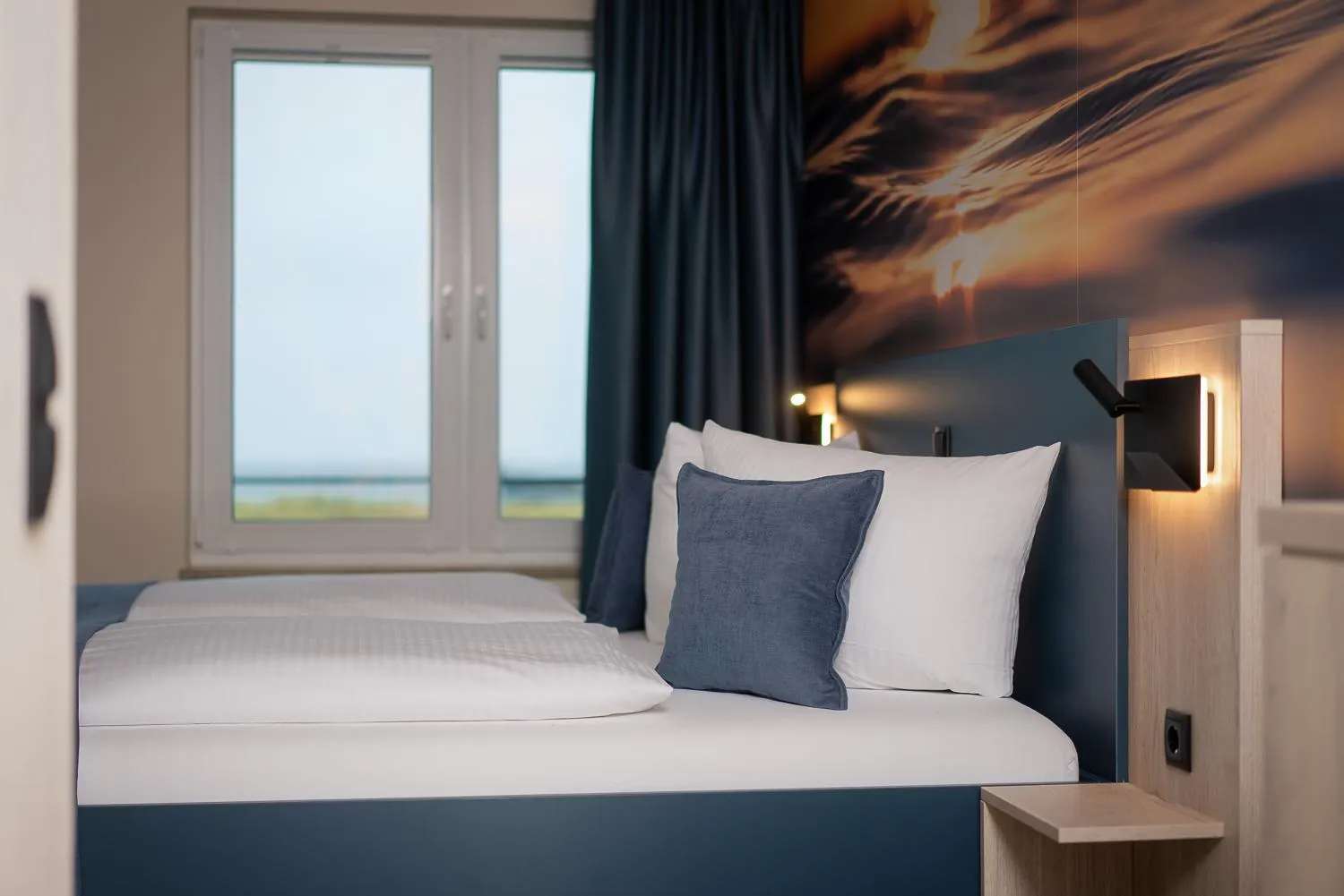 Bed in Hotel Ostseewoge