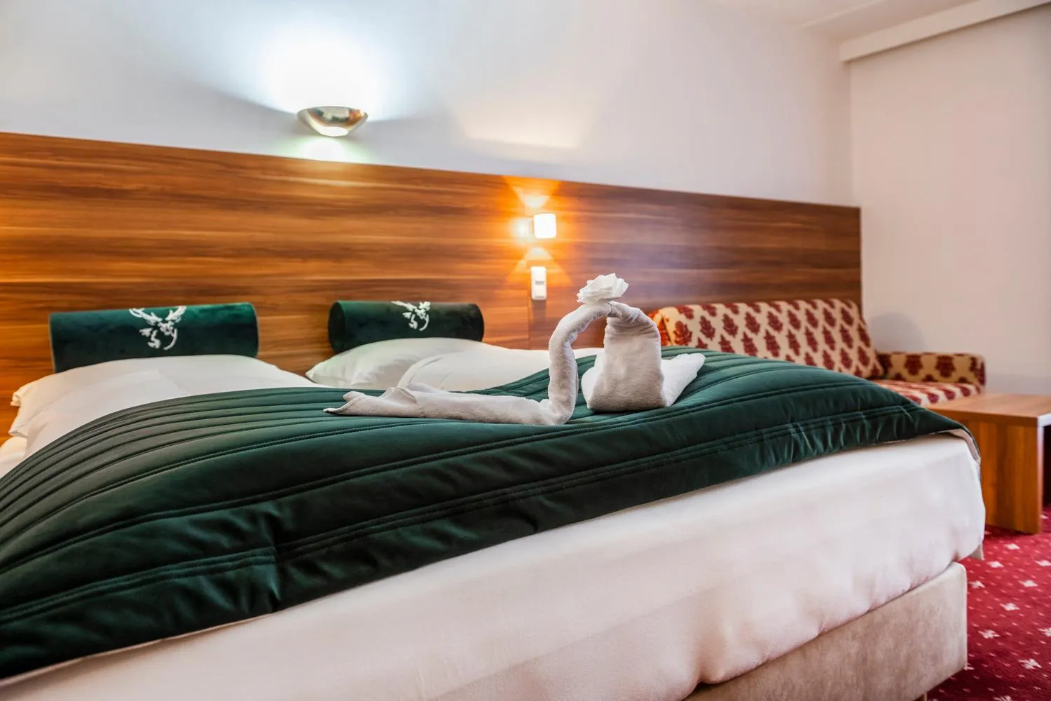 Bed in Hotel Landskron