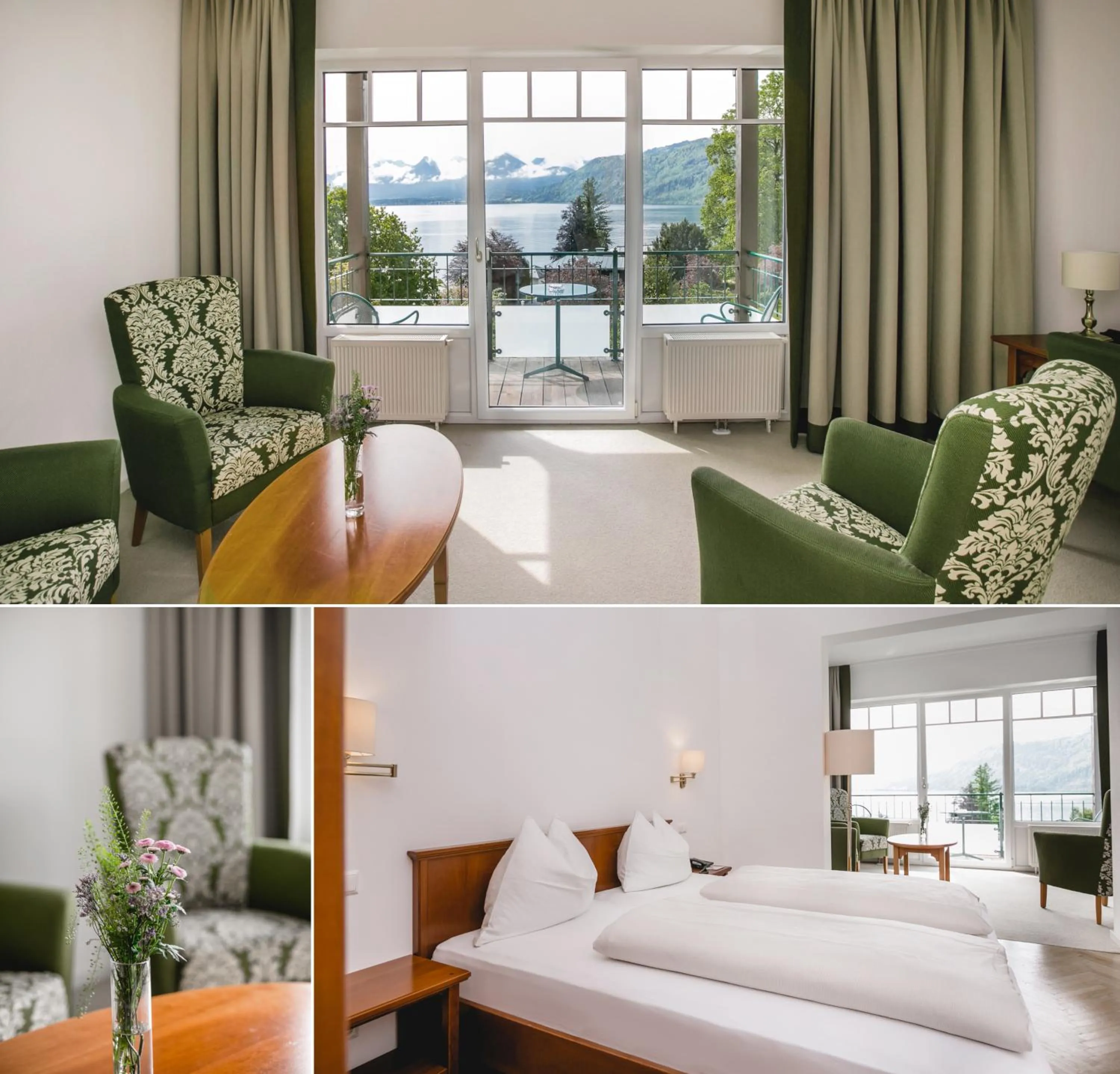 Photo of the whole room, Bed in Seehotel Billroth