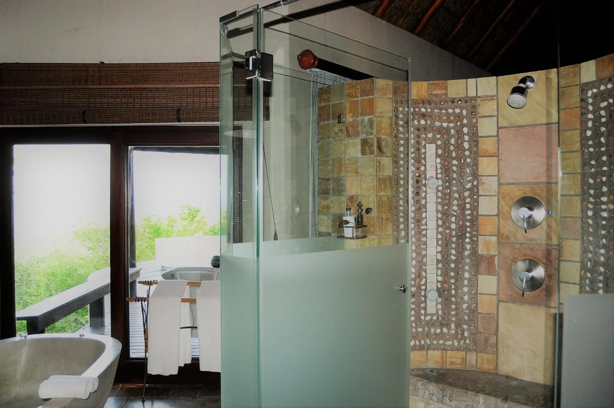 Shower in Muluwa Lodge