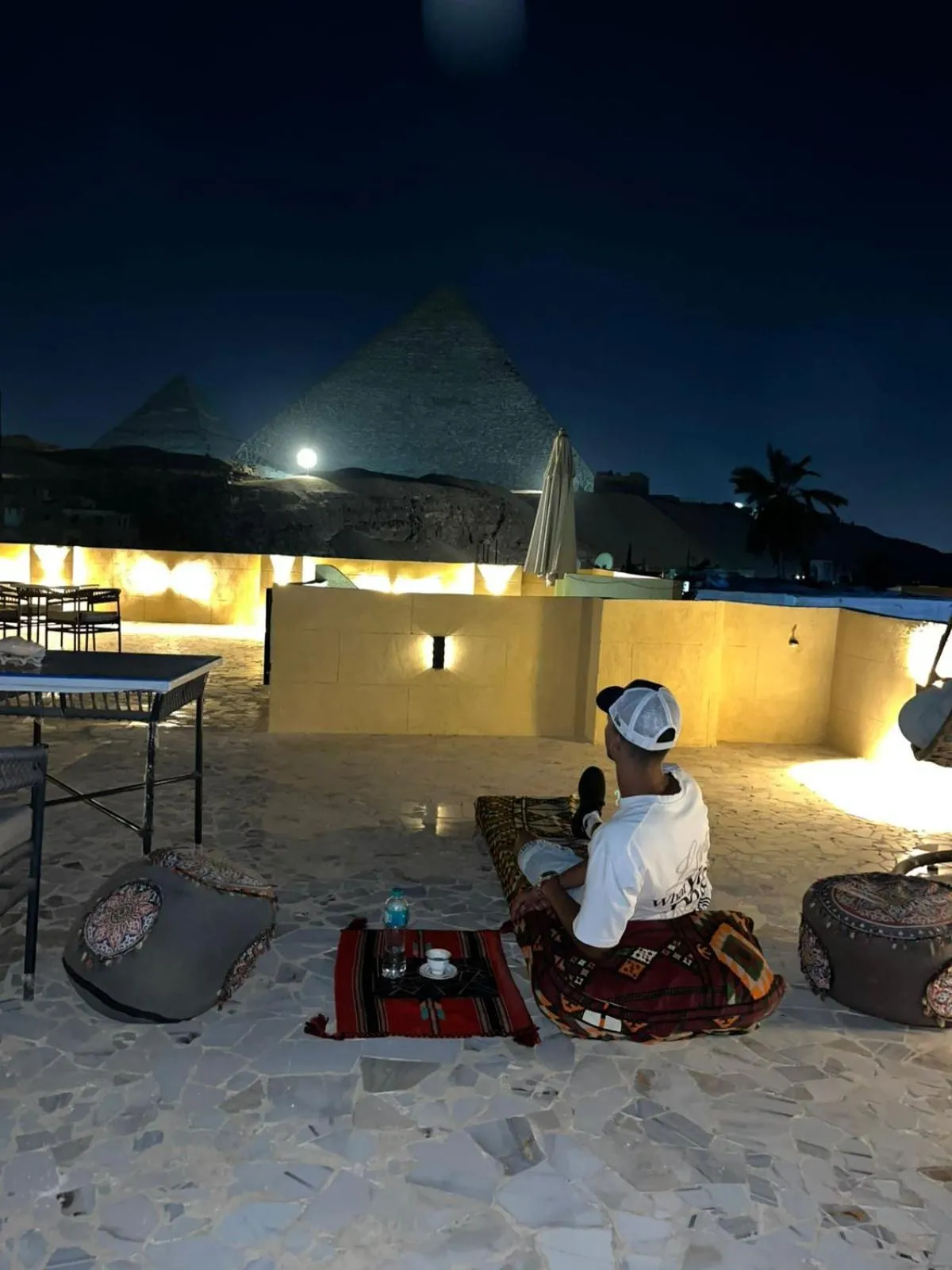 Patio in El Khalil Pyramids View Inn