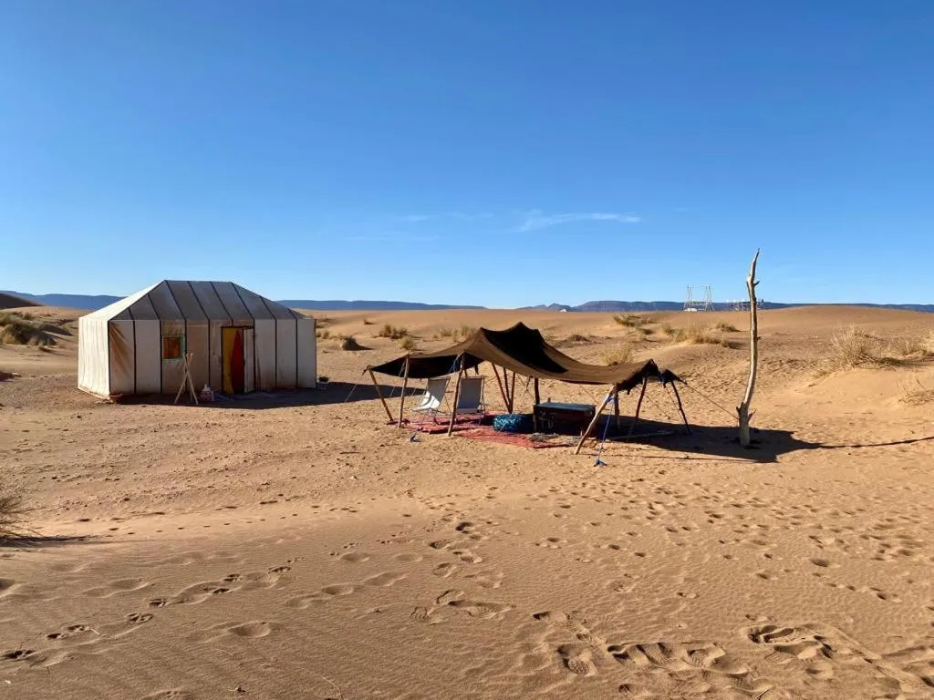 Patio in Tinfou desert camp